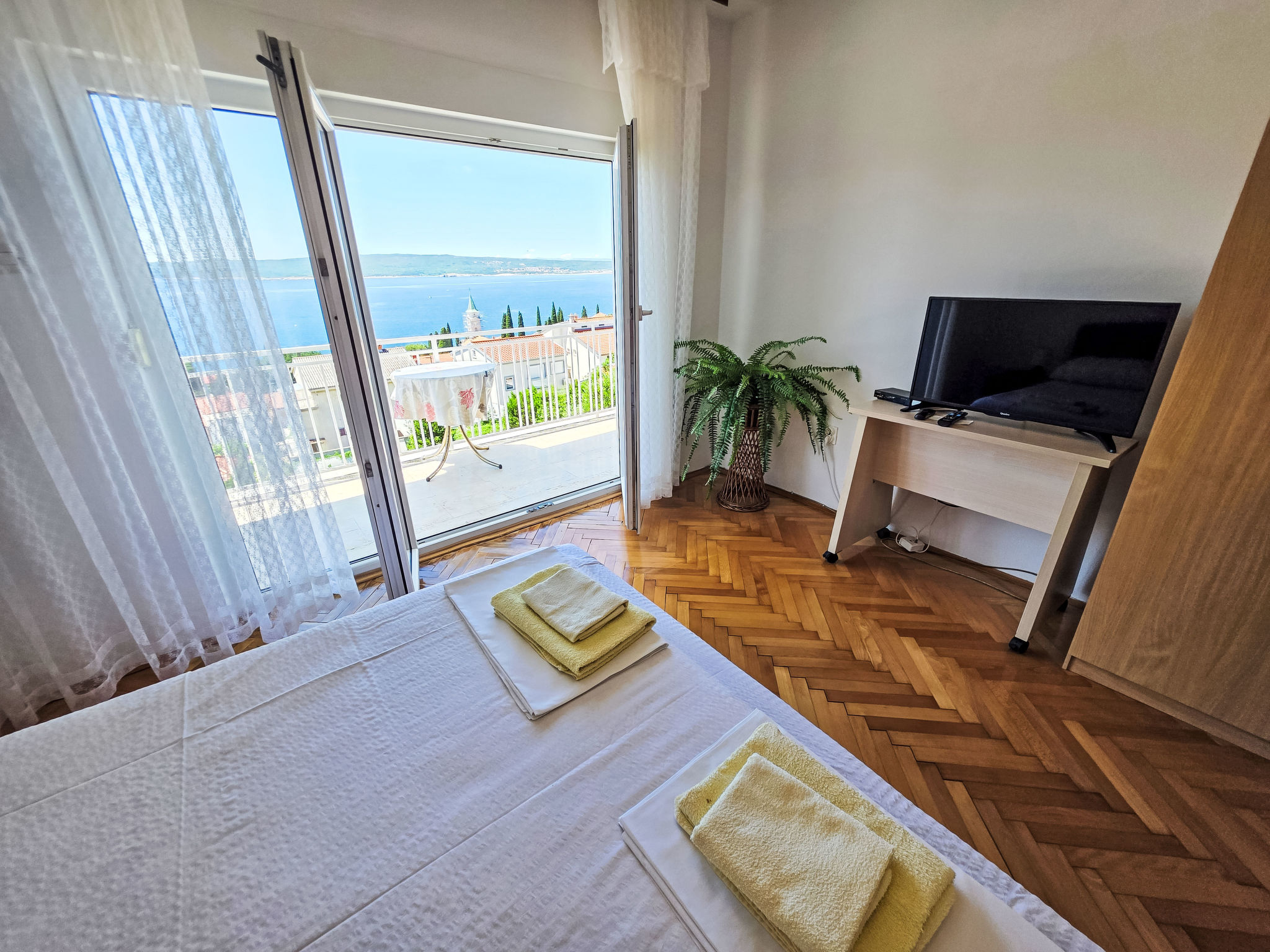 Wohnung in Selce für 6 Personen mit Meerblick - Binnen