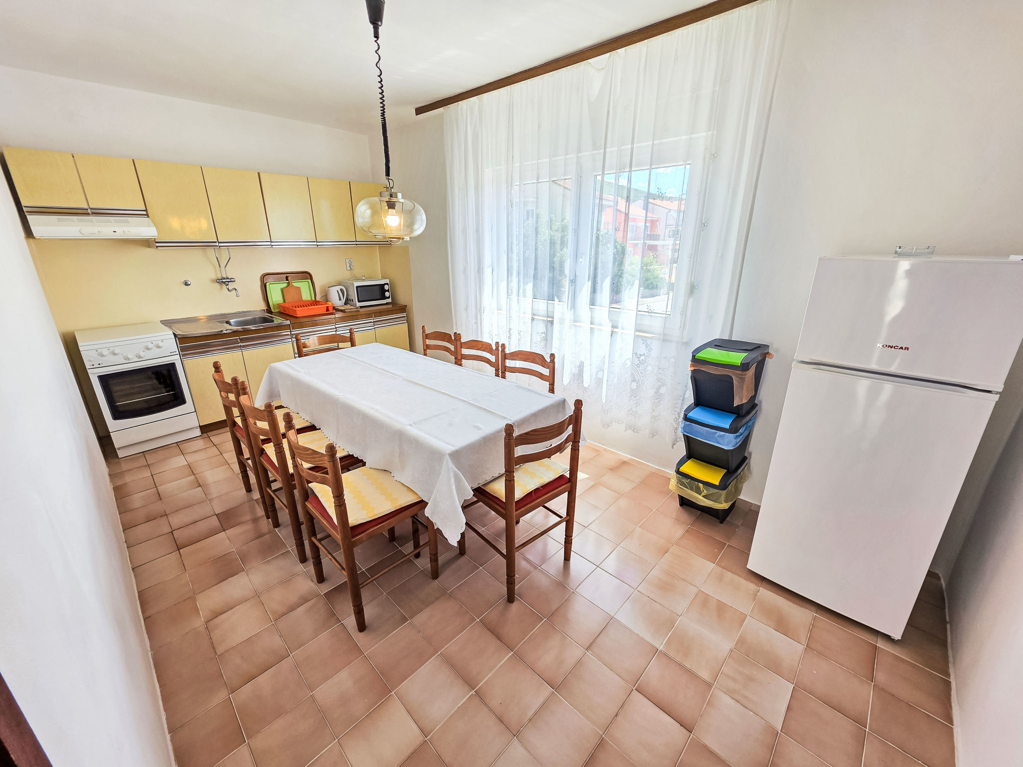 Wohnung in Selce für 6 Personen mit Meerblick - Binnen