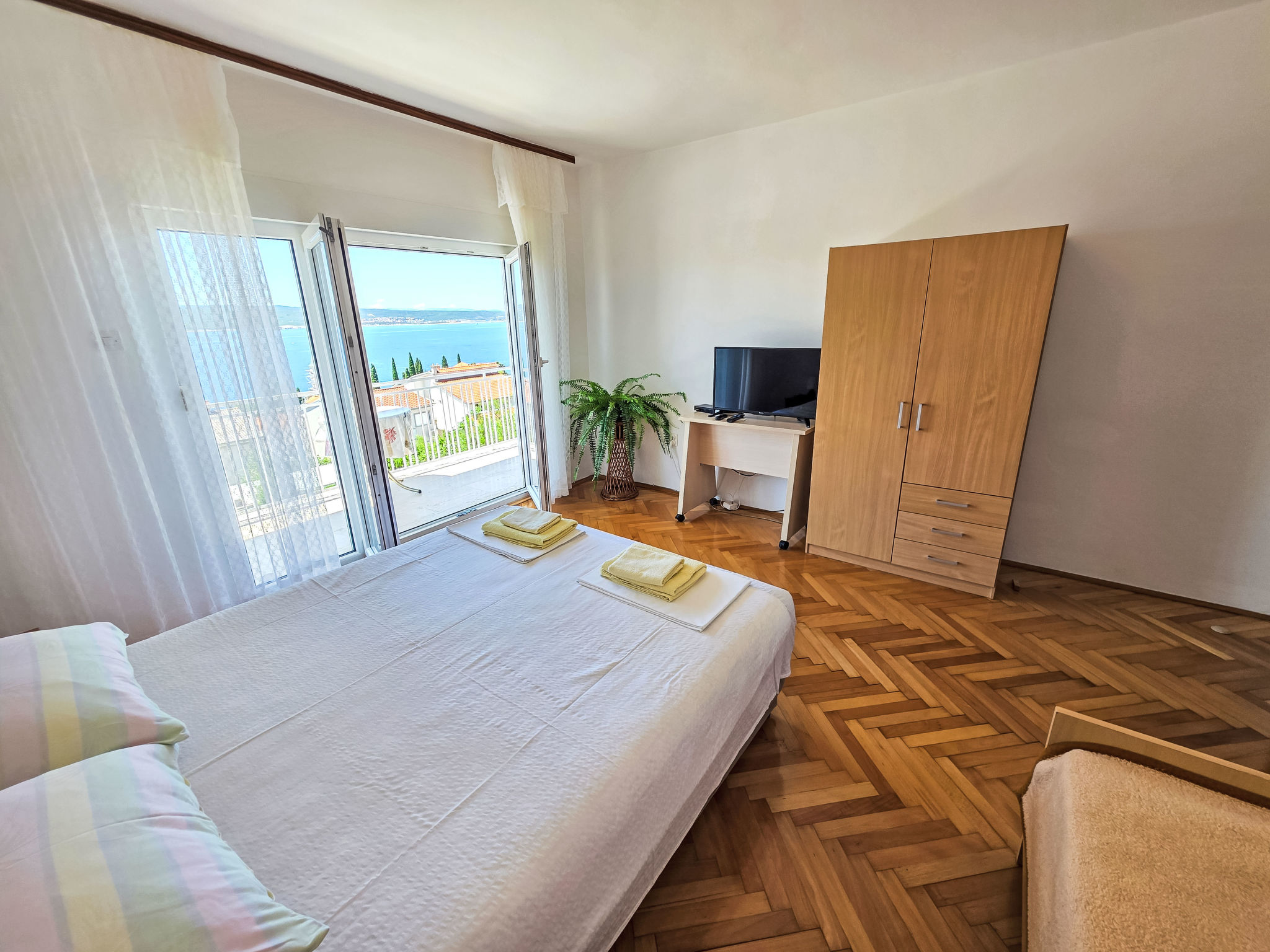 Wohnung in Selce für 6 Personen mit Meerblick - Binnen