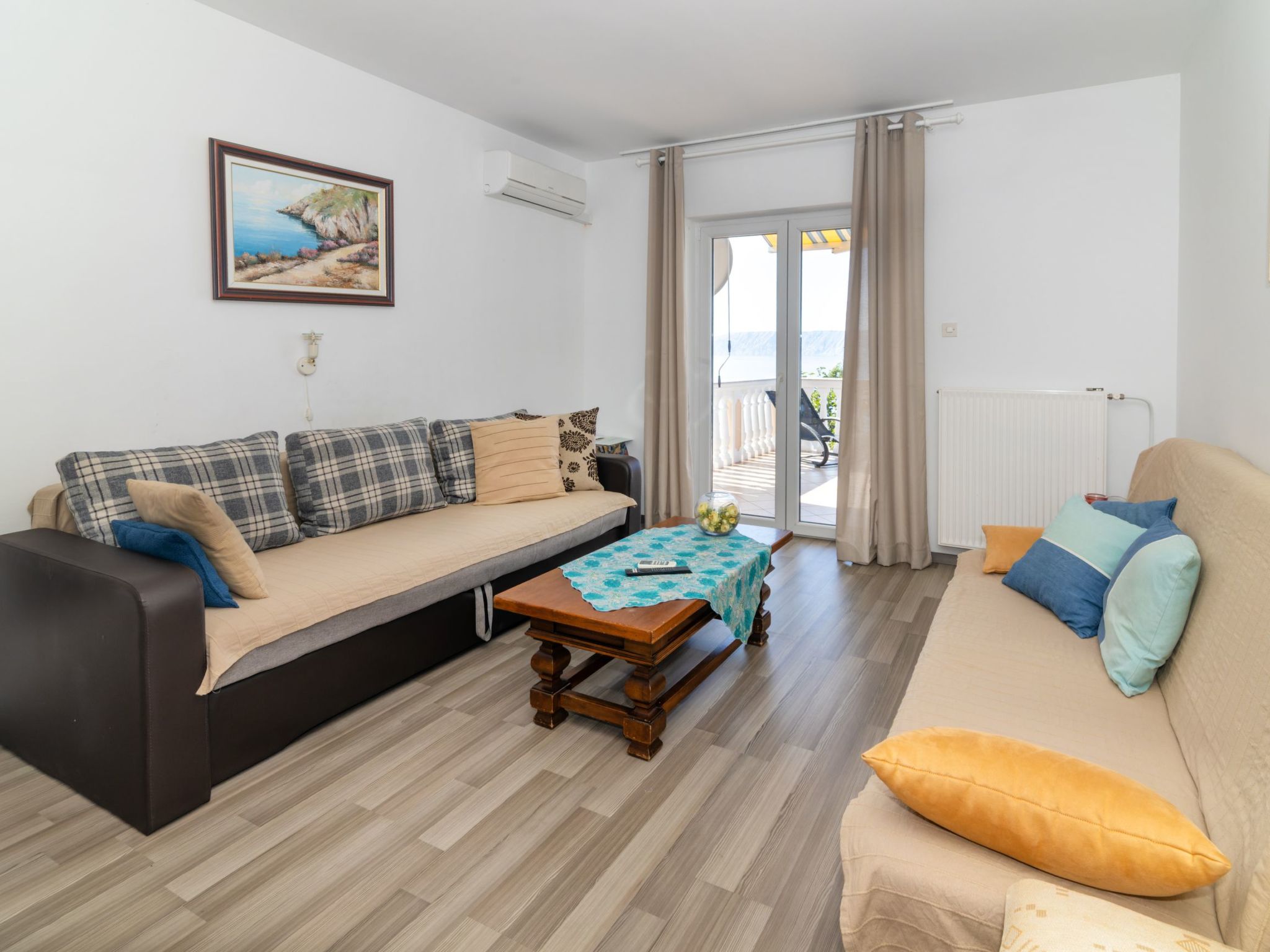 Wohnung für 6 Personen mit Panoramablick aufs Meer-Binnen