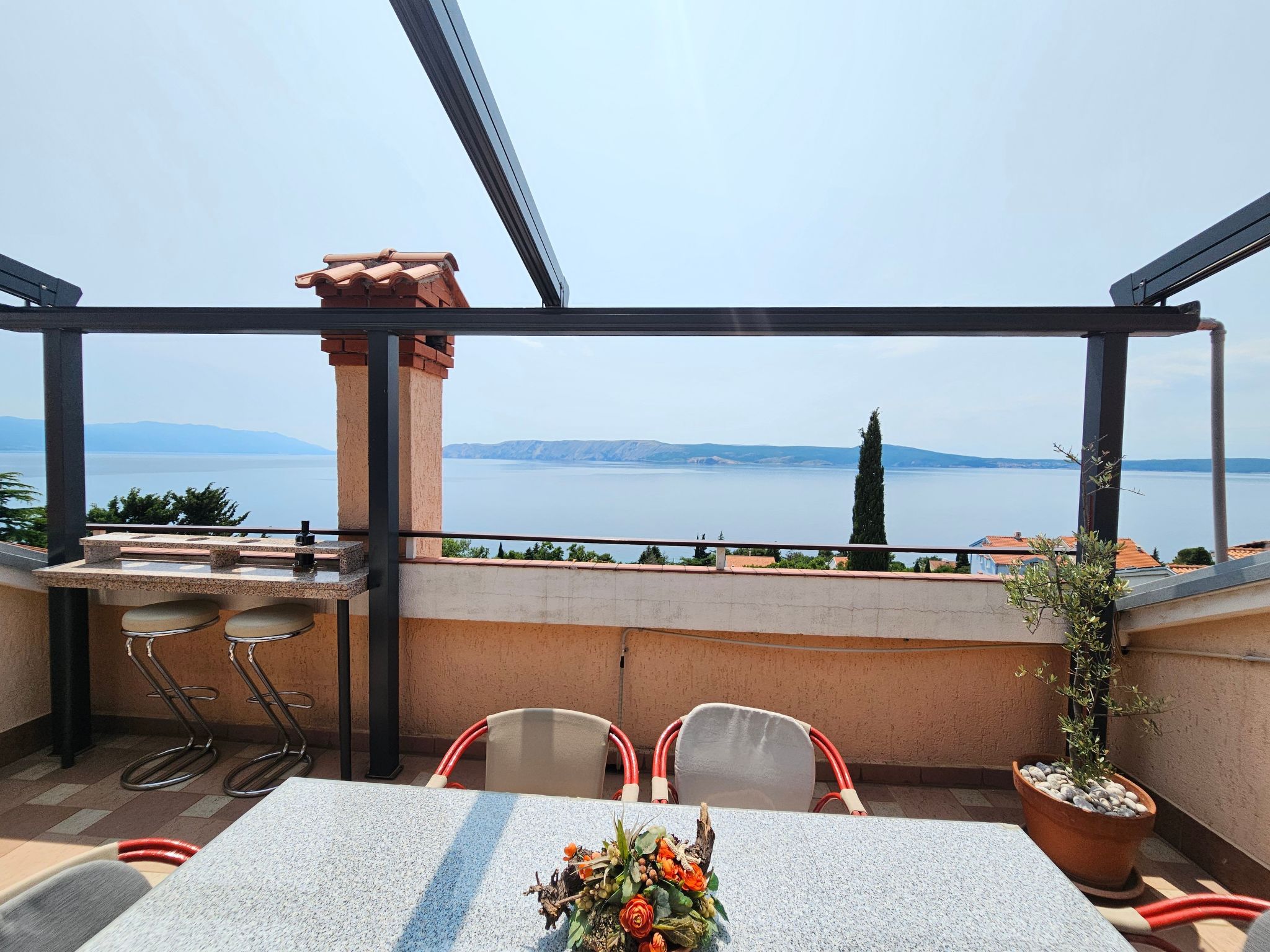 Wohnung mit Meerblick, 200m vom Strand entfernt-Binnen