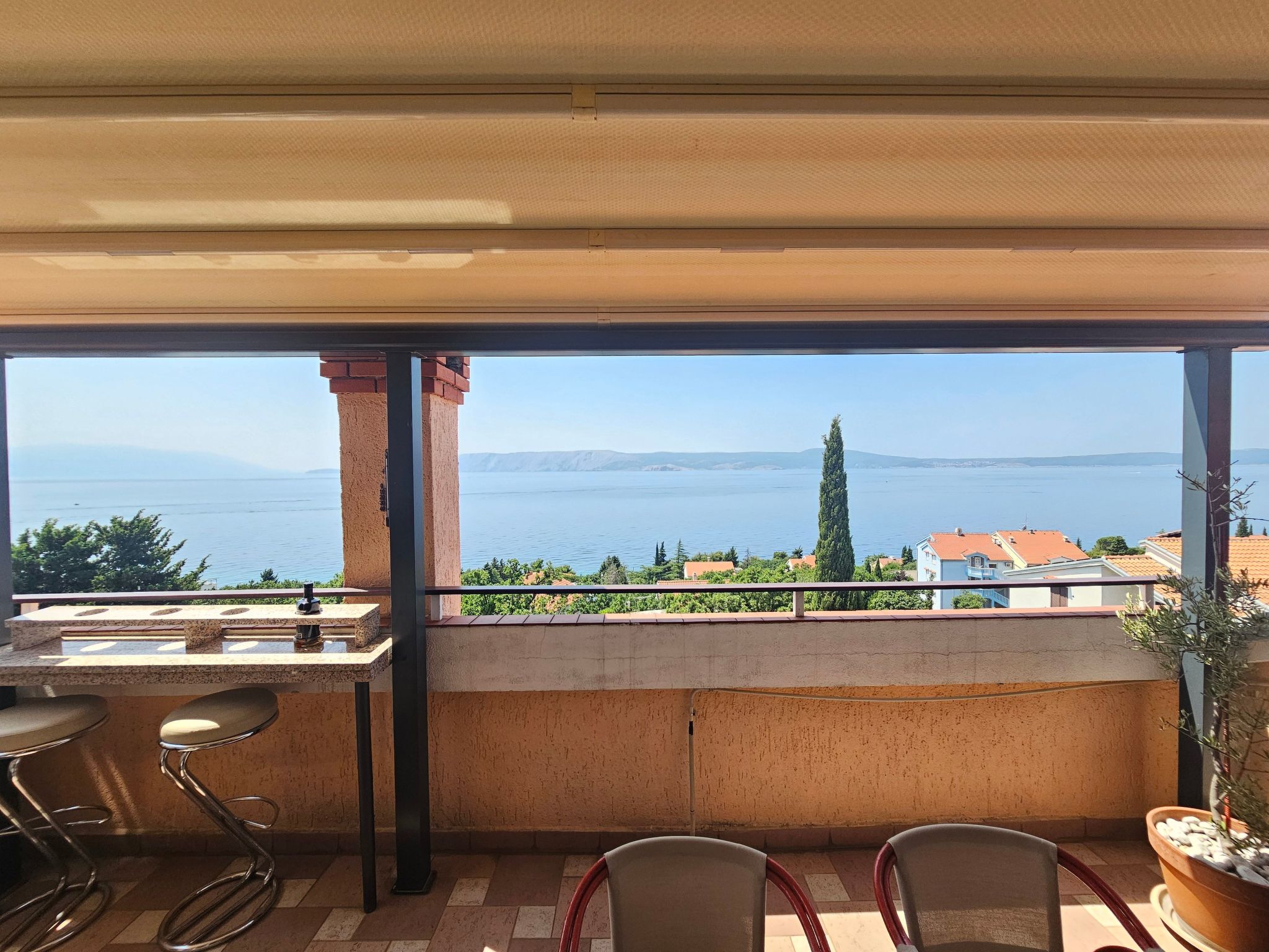 Wohnung mit Meerblick, 200m vom Strand entfernt-Binnen