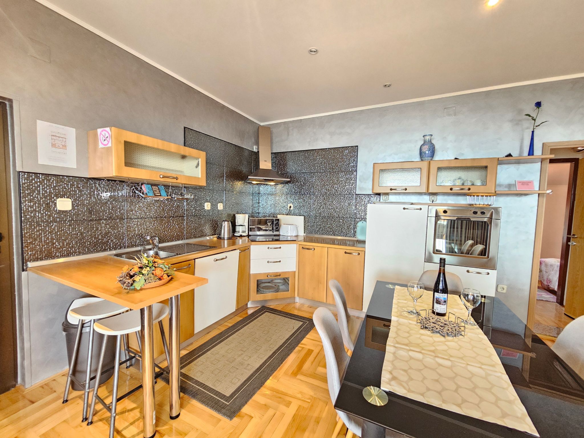 Wohnung mit Meerblick, 200m vom Strand entfernt-Binnen