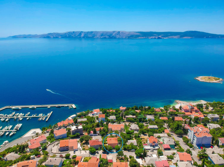 7-persoons appartement met zeezicht en wellness in Novi Vinodolski in Novi Vinodolski