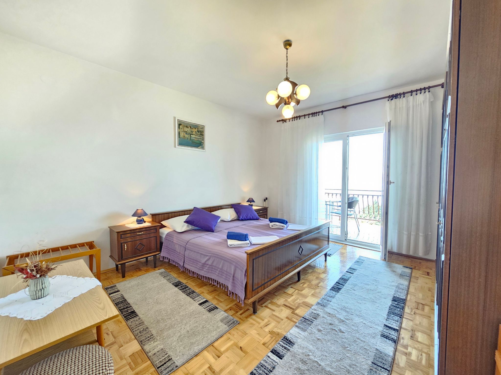 Wohnung für 7 Personen mit Terrasse und Meerblick-Binnen