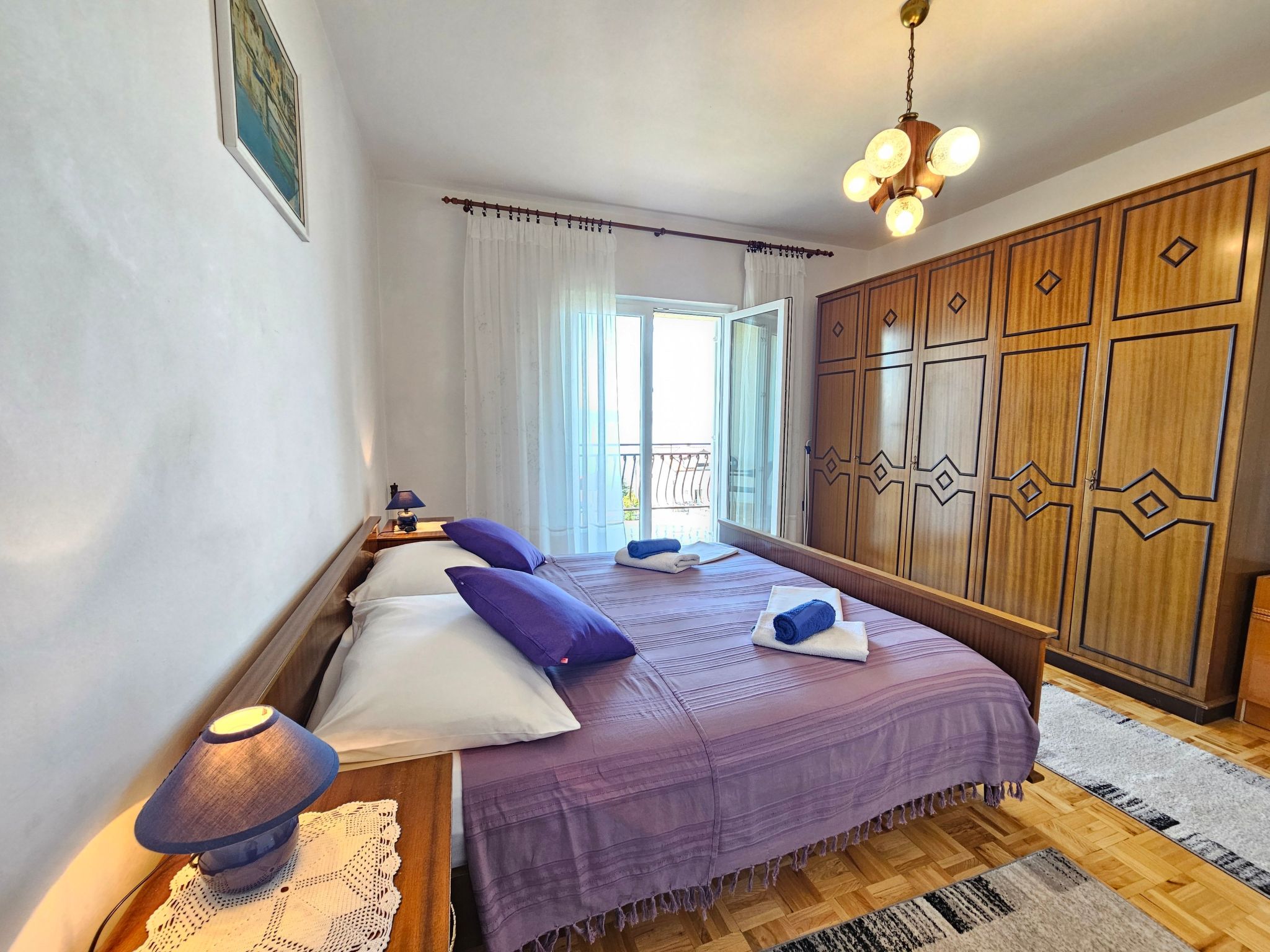 Wohnung für 7 Personen mit Terrasse und Meerblick-Binnen