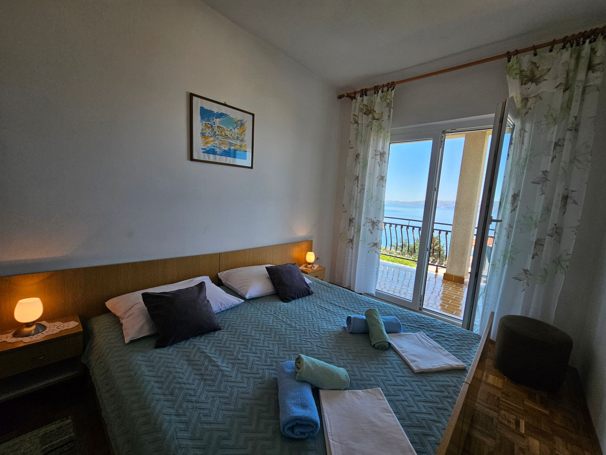 Wohnung für 7 Personen mit Terrasse und Meerblick-Binnen