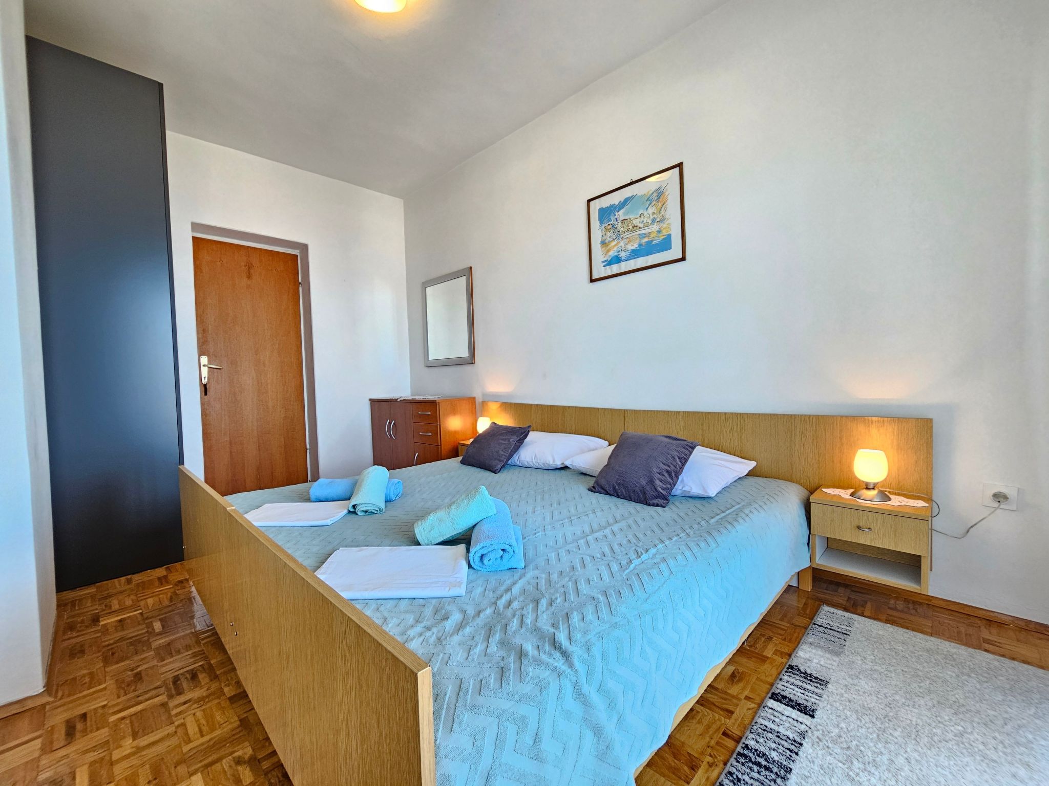 Wohnung für 7 Personen mit Terrasse und Meerblick-Binnen