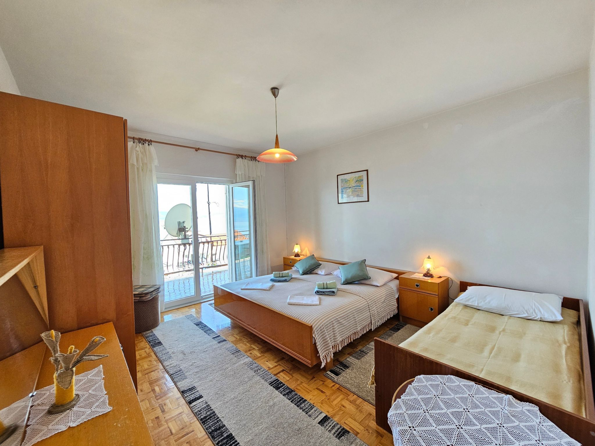 Wohnung für 7 Personen mit Terrasse und Meerblick-Binnen