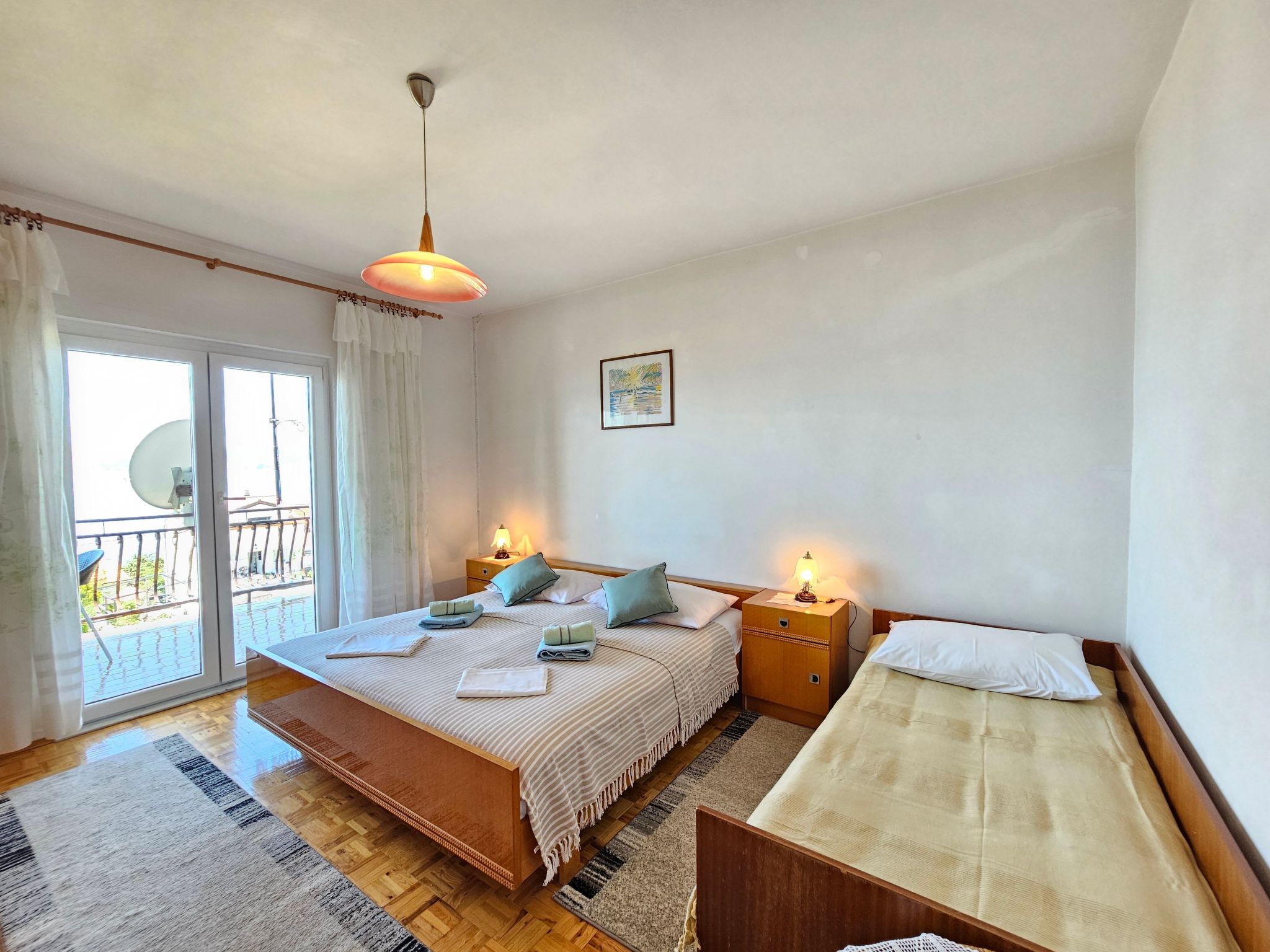 Wohnung für 7 Personen mit Terrasse und Meerblick-Binnen