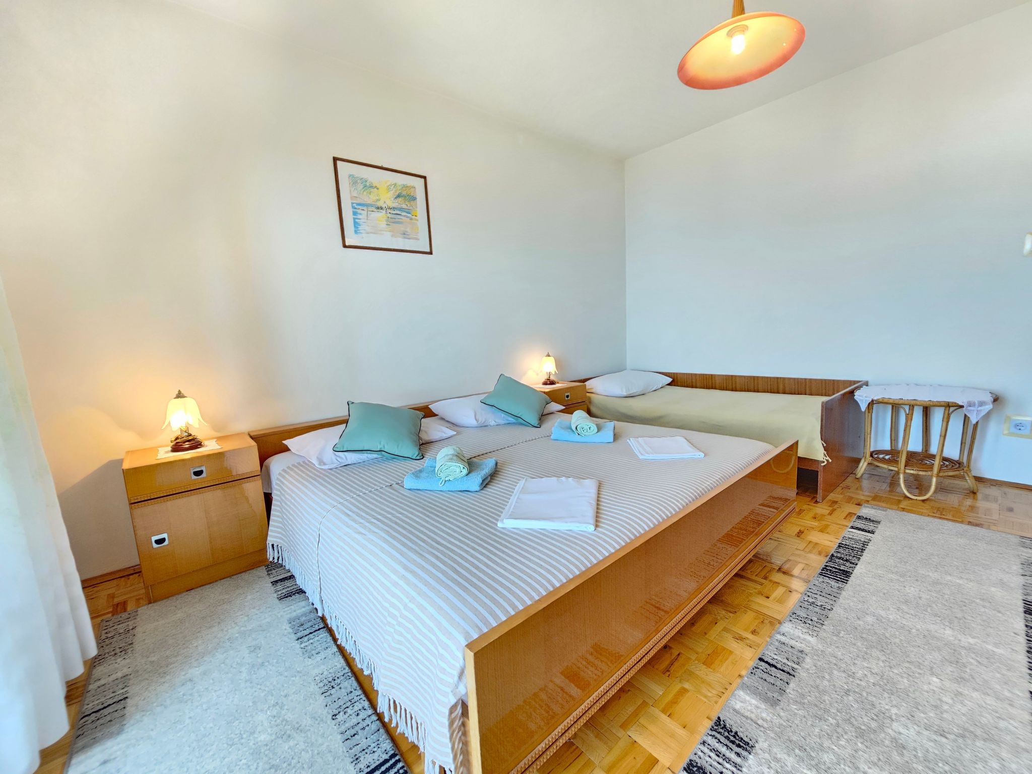 Wohnung für 7 Personen mit Terrasse und Meerblick-Binnen