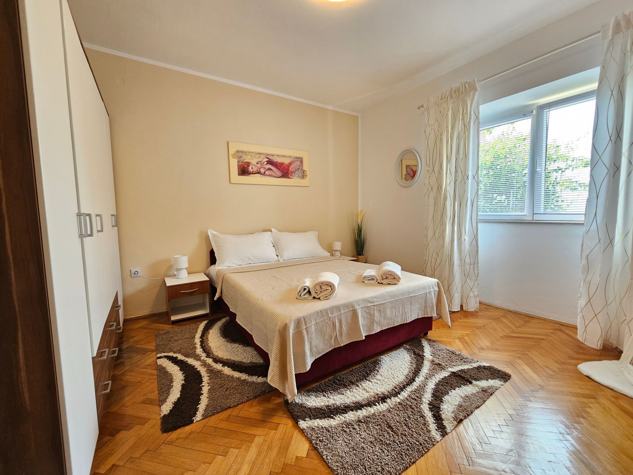 Wohnung mit Terrasse, 200m vom Strand entfernt-Binnen