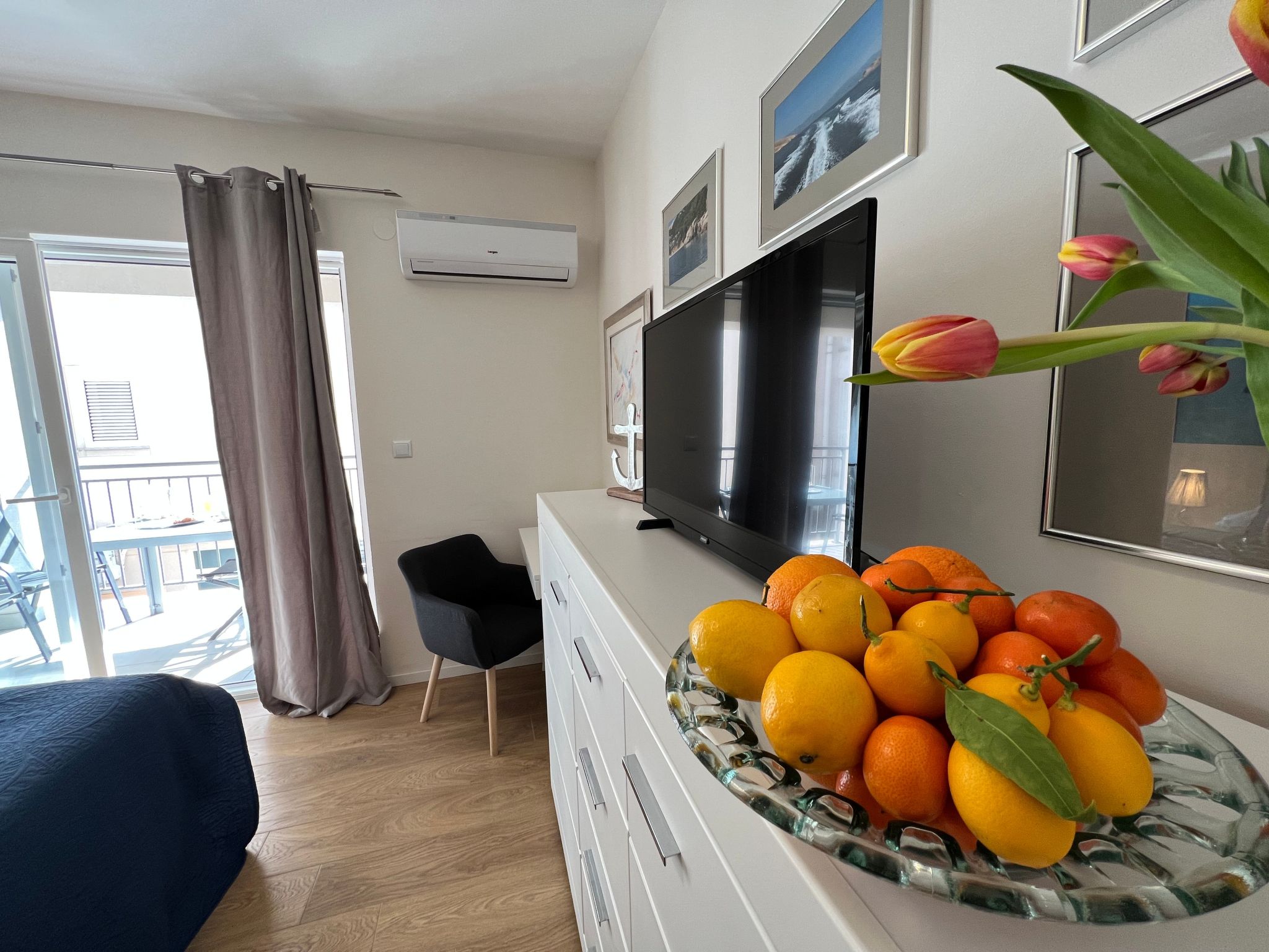 Studio-Wohnung am Meer Marina Mel-Drinnen