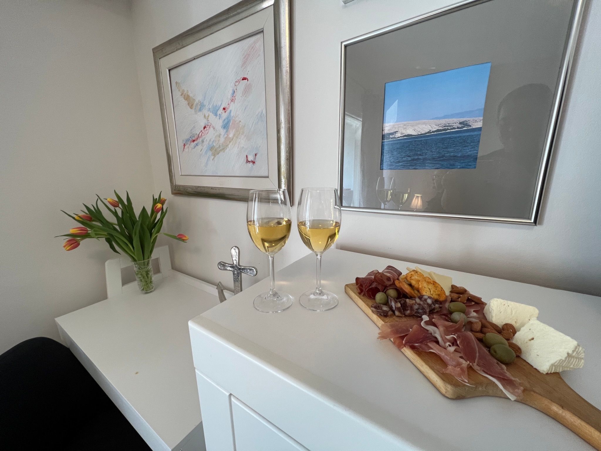 Studio-Wohnung am Meer Marina Mel-Drinnen