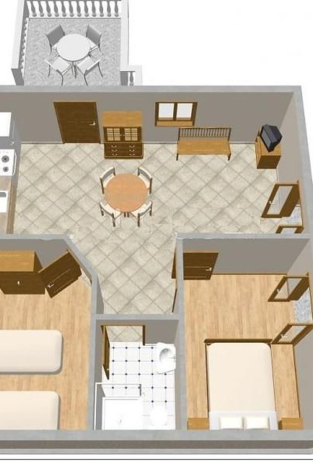 Wohnung mit herrlichem Meerblick-Binnen