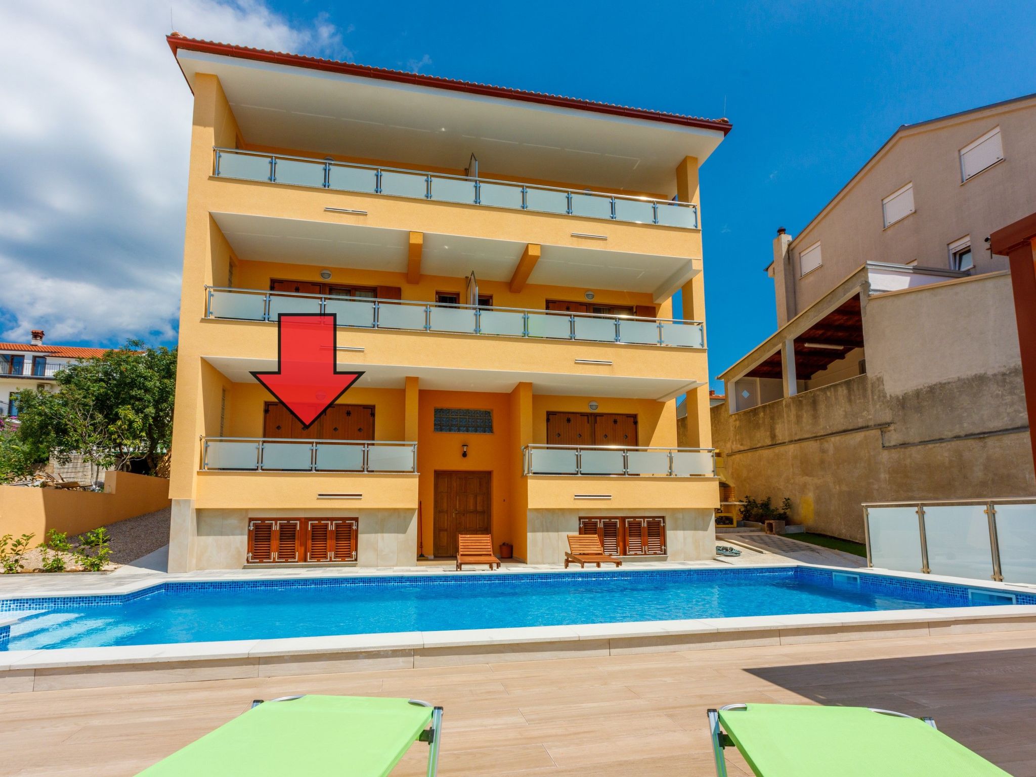 Wohnung in Novi Vinodolski mit Eigenem Balkon