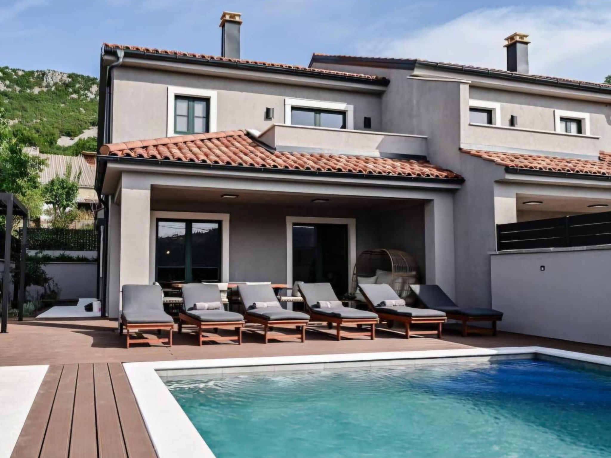 Vakantiehuis met privé zwembad in Novi Vinodolski/Bribir (Kroatië) voor 6 personen