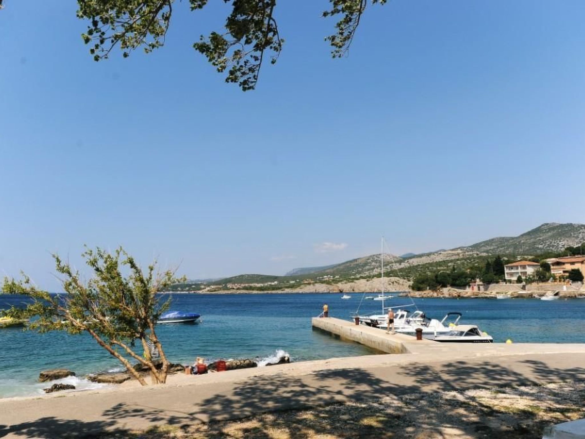 Mobilheim mit gemeinschaftlichem Pool-Dedans