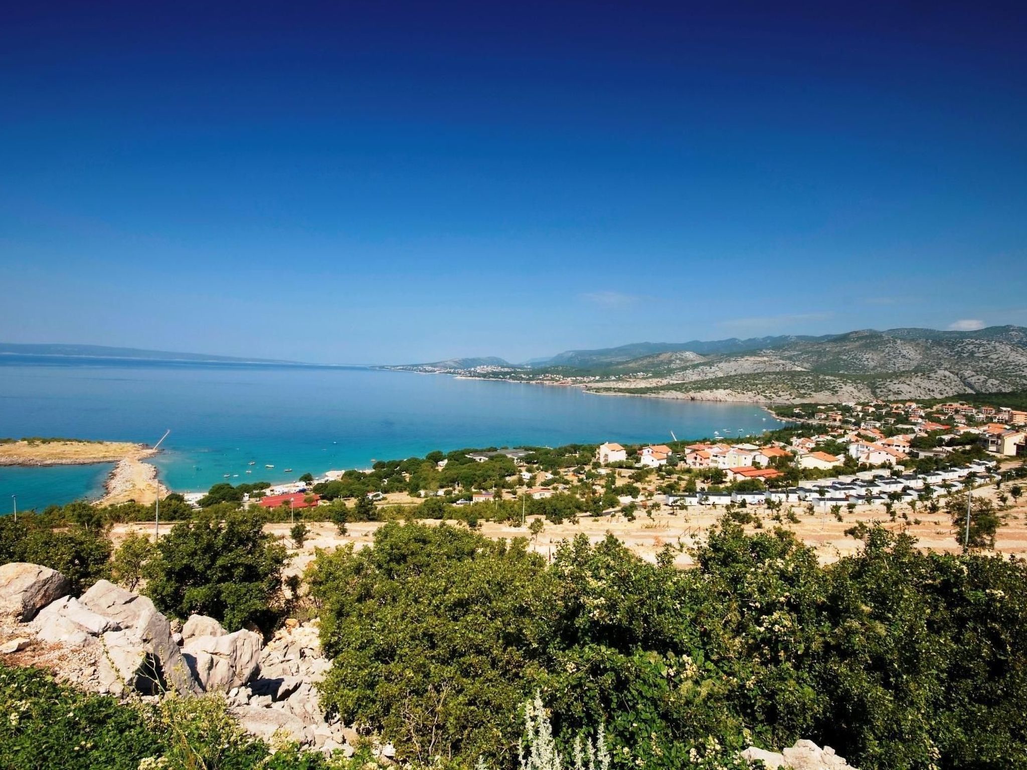 Mobilheim mit gemeinschaftlichem Pool-Dedans