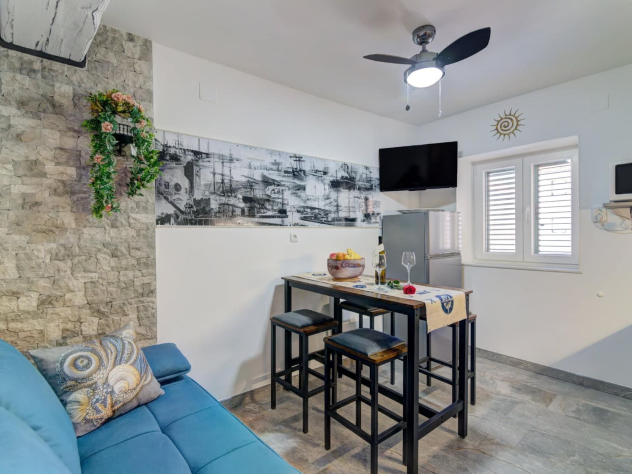 Apartment "Schiffsruder" mit Blick auf die Innenstadt-Dedans