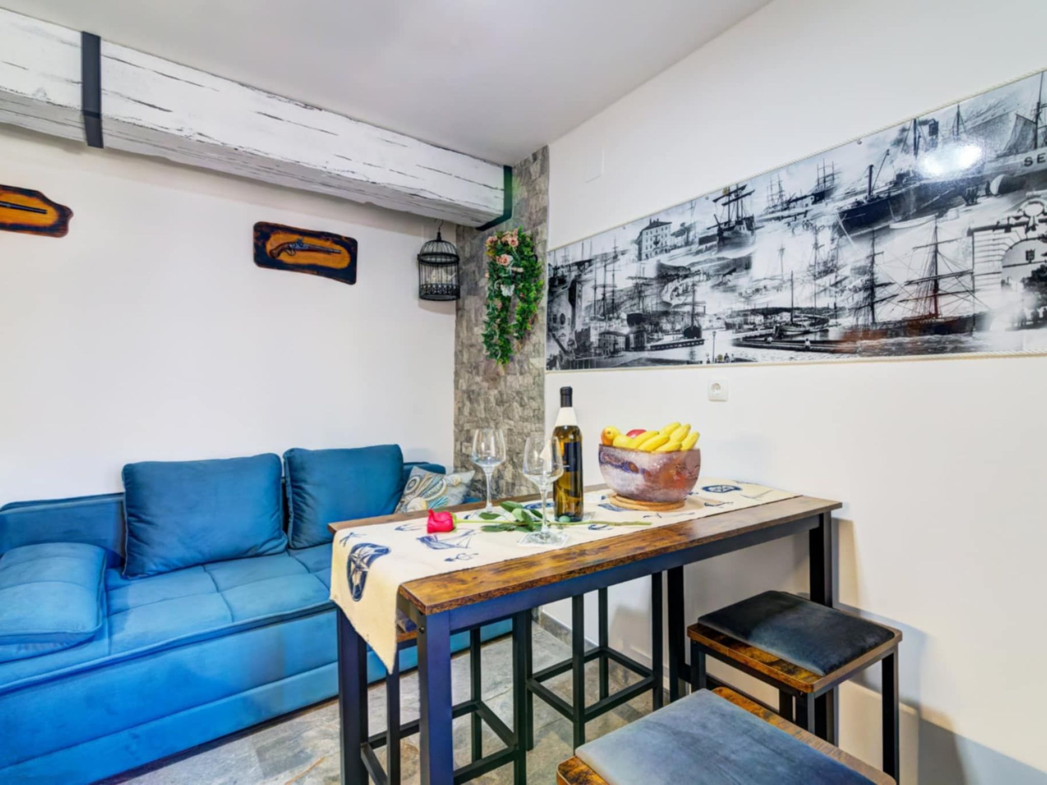 Apartment "Schiffsruder" mit Blick auf die Innenstadt-Dedans