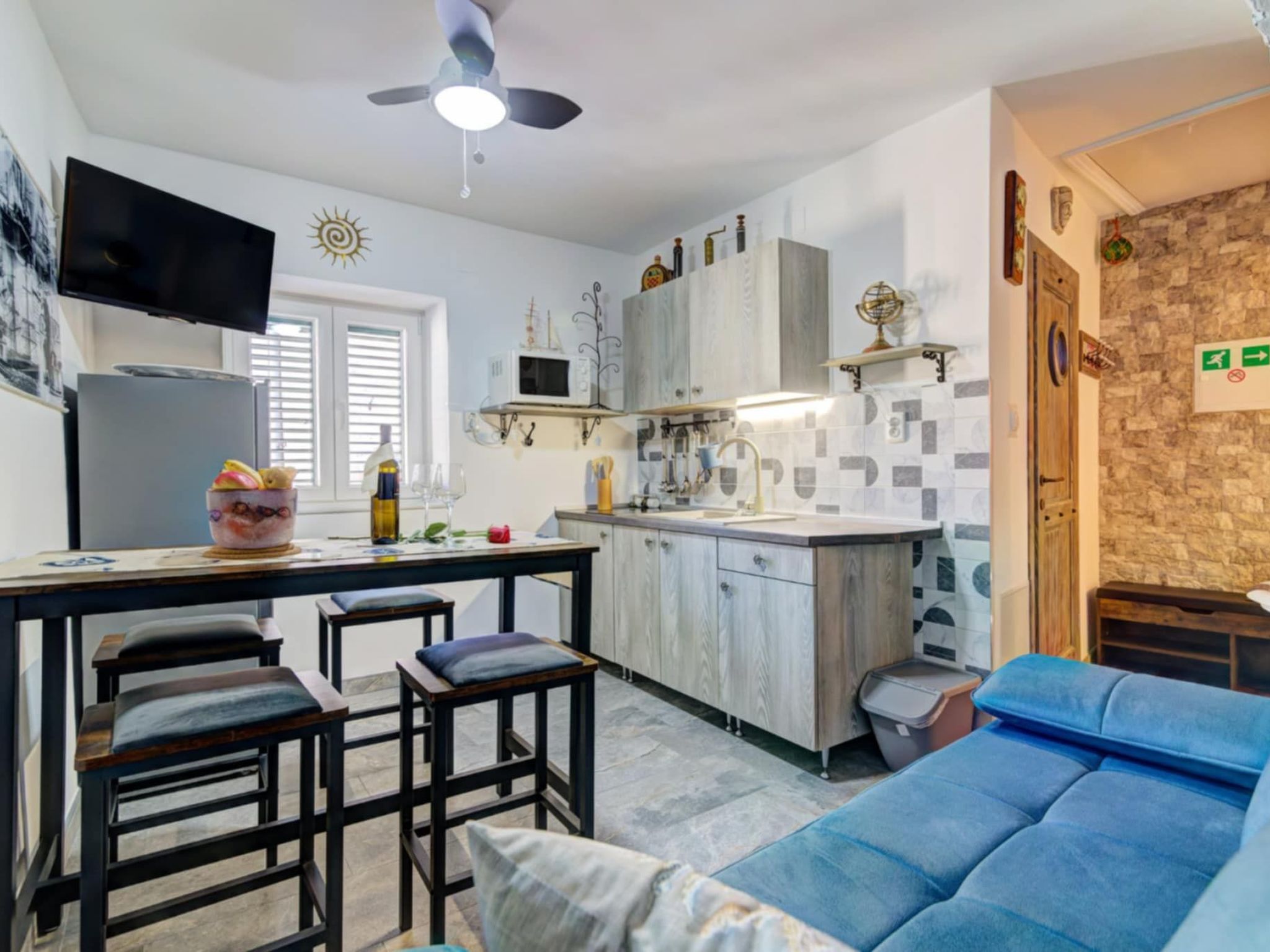 Apartment "Schiffsruder" mit Blick auf die Innenstadt-Dedans