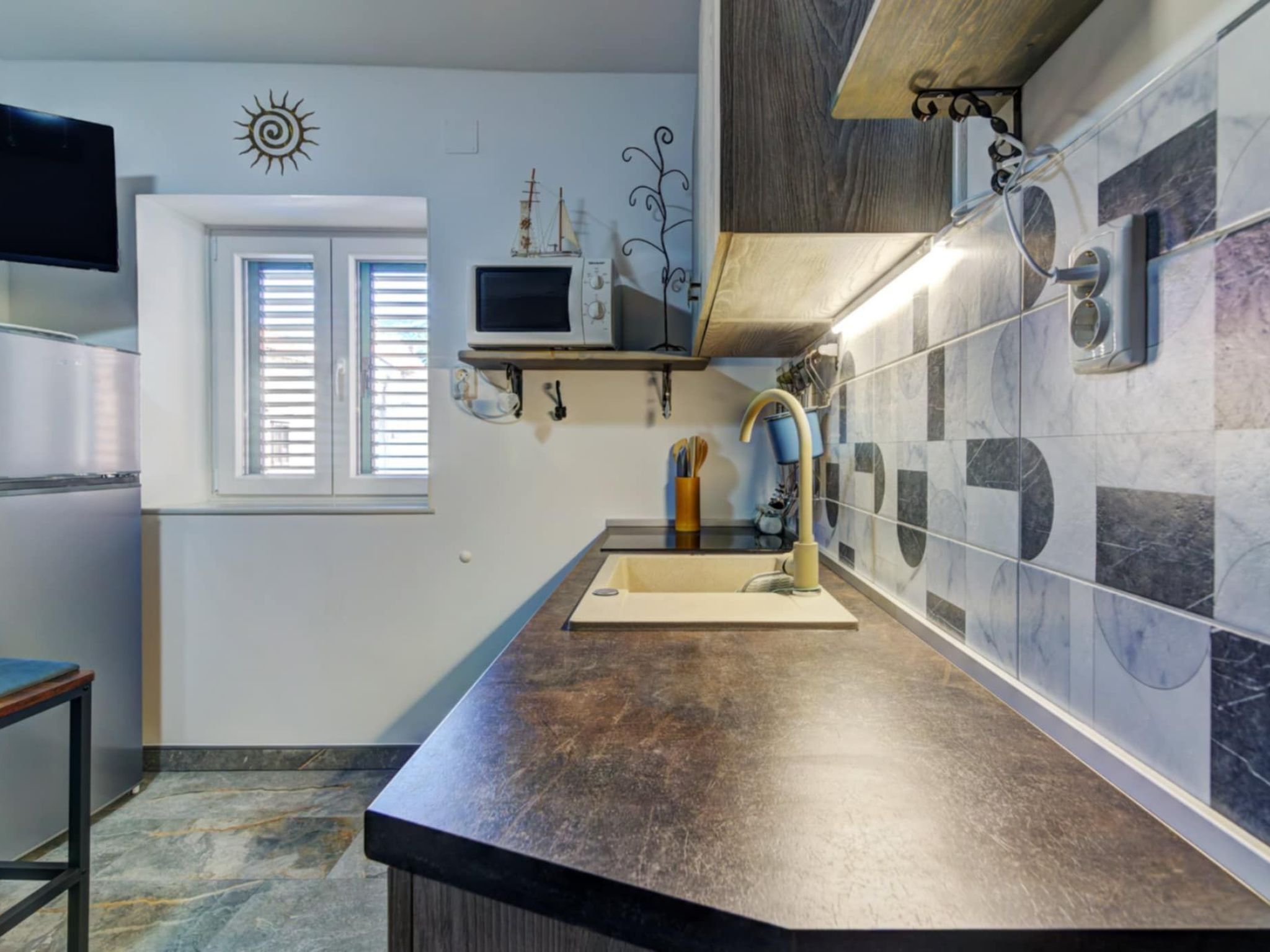 Apartment "Schiffsruder" mit Blick auf die Innenstadt-Dedans