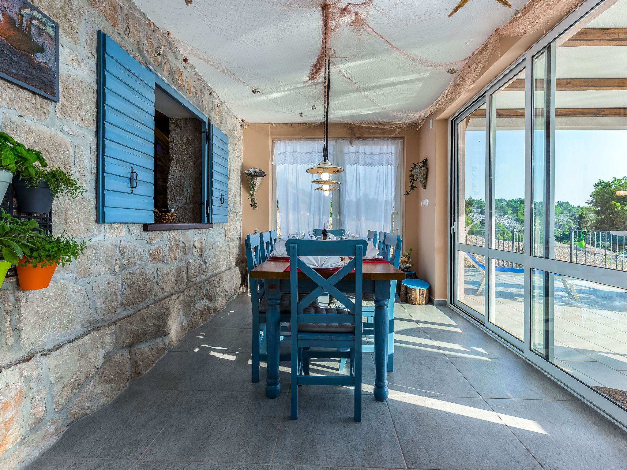 Meerblick Ferienvilla Haus Lucija mit Pool - Image-tags.info