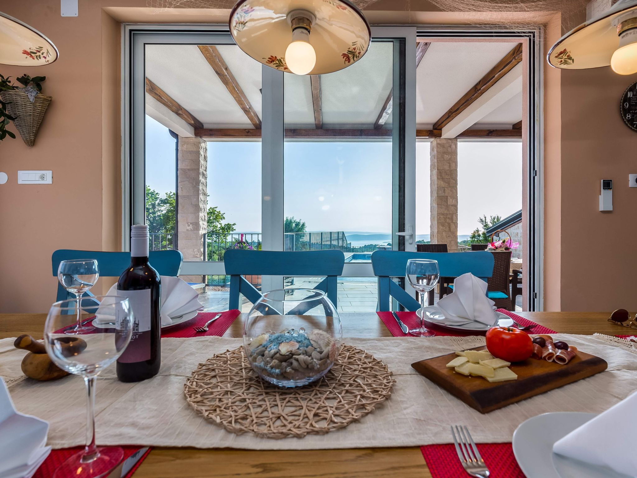 Meerblick Ferienvilla Haus Lucija mit Pool - Image-tags.info