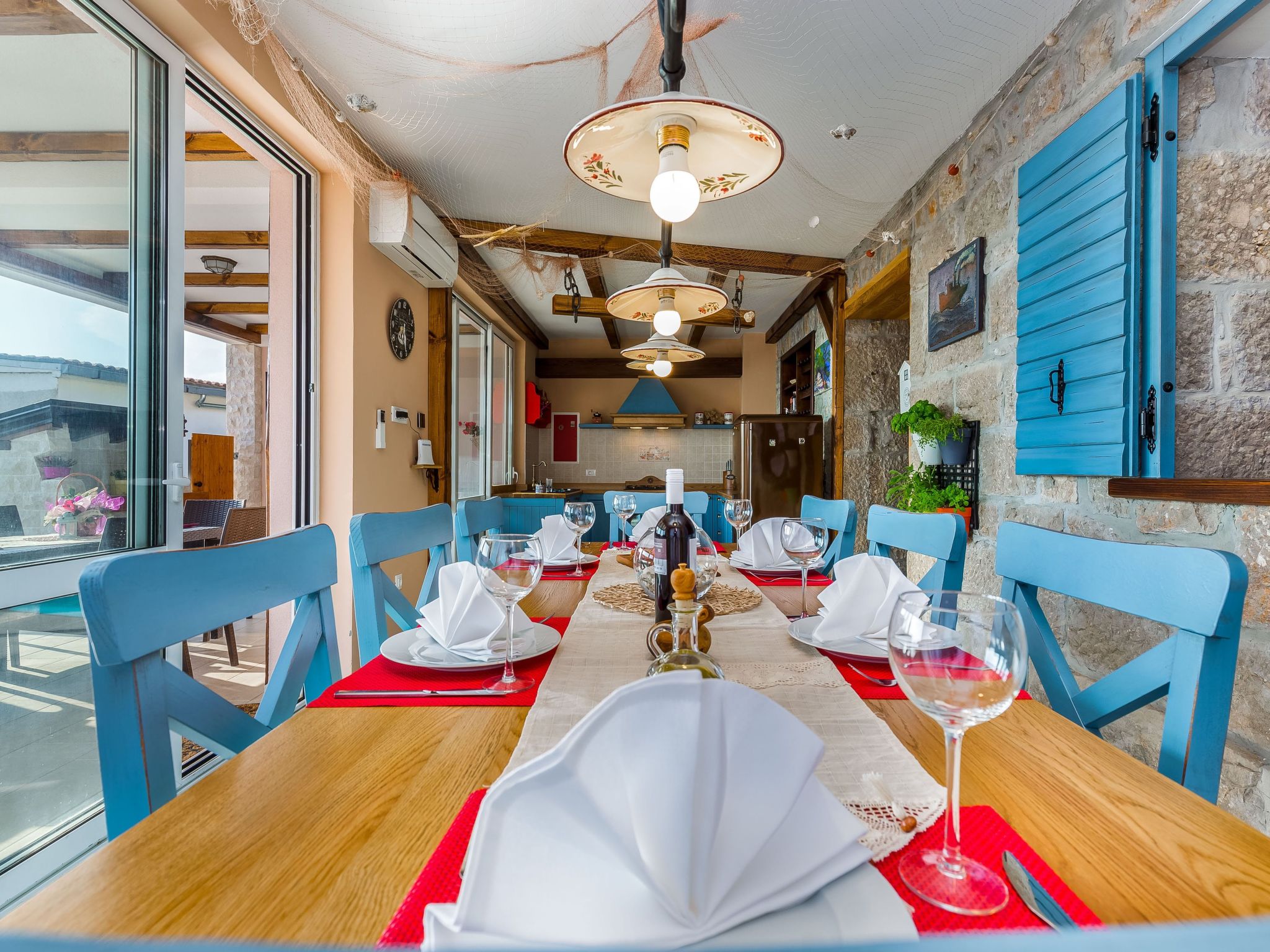 Meerblick Ferienvilla Haus Lucija mit Pool - Image-tags.info