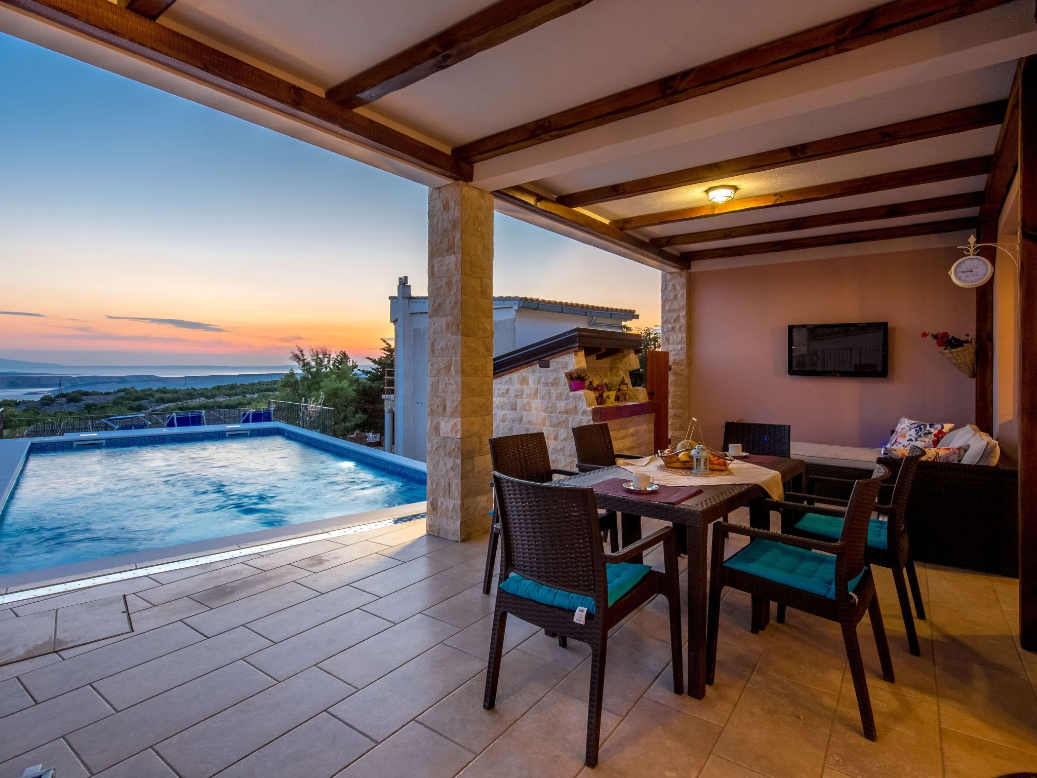 Meerblick Ferienvilla Haus Lucija mit Pool - Image-tags.info