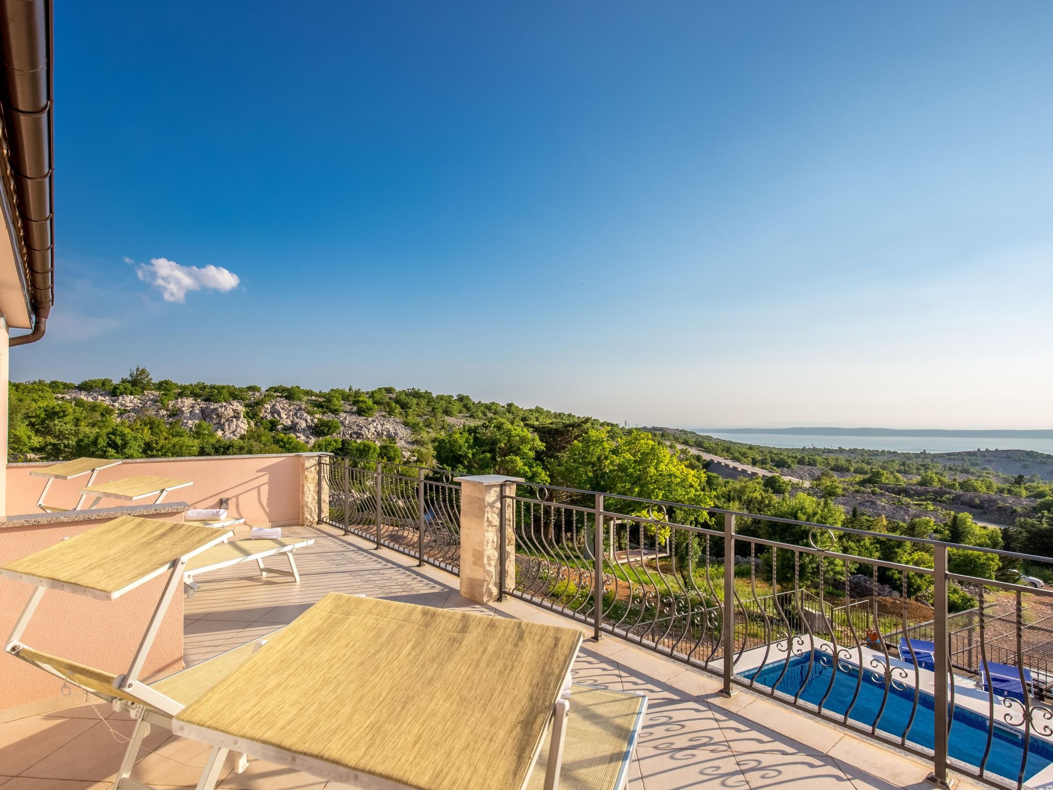 Meerblick Ferienvilla Haus Lucija mit Pool - Image-tags.info