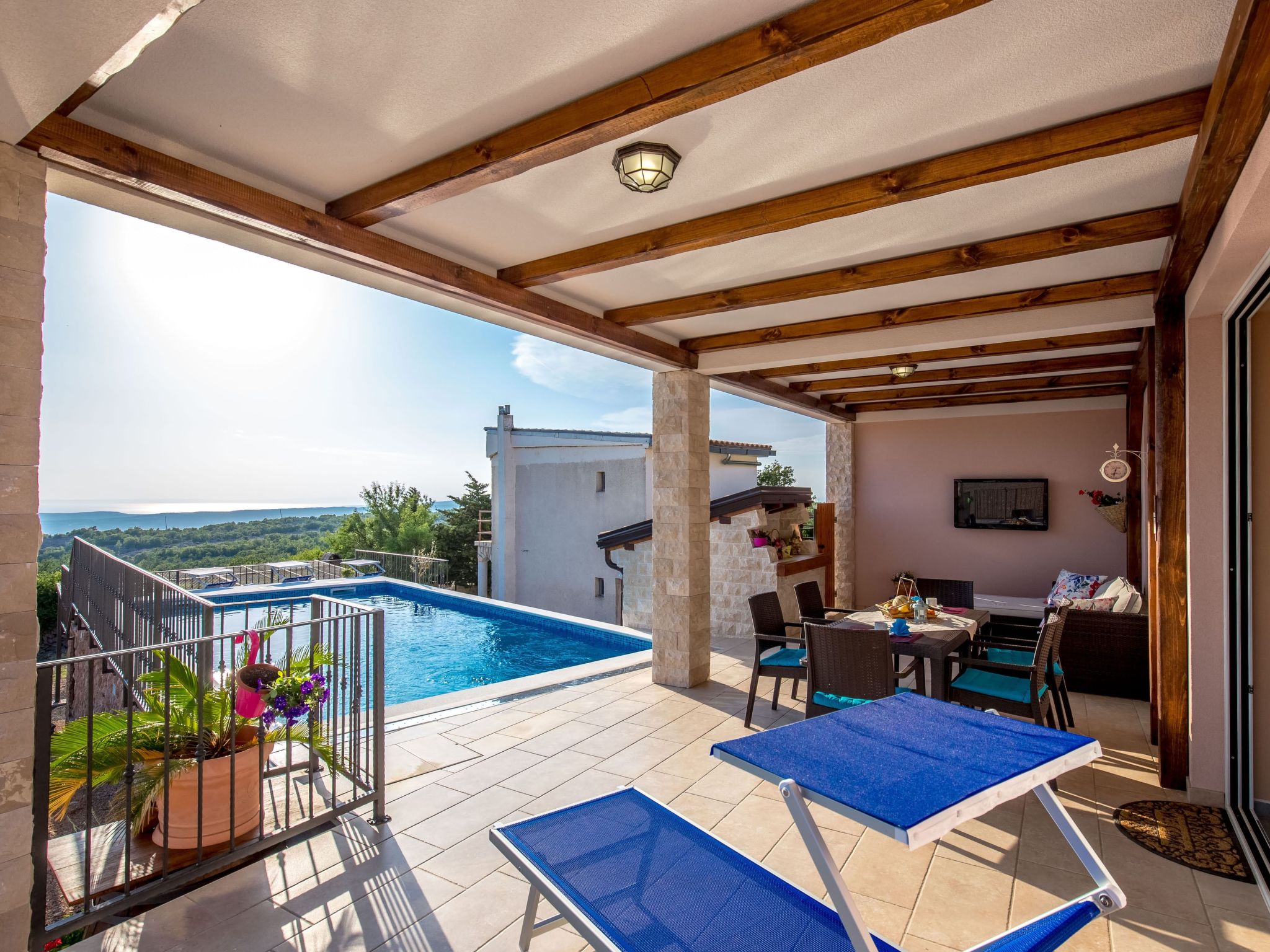 Meerblick Ferienvilla Haus Lucija mit Pool - Image-tags.info