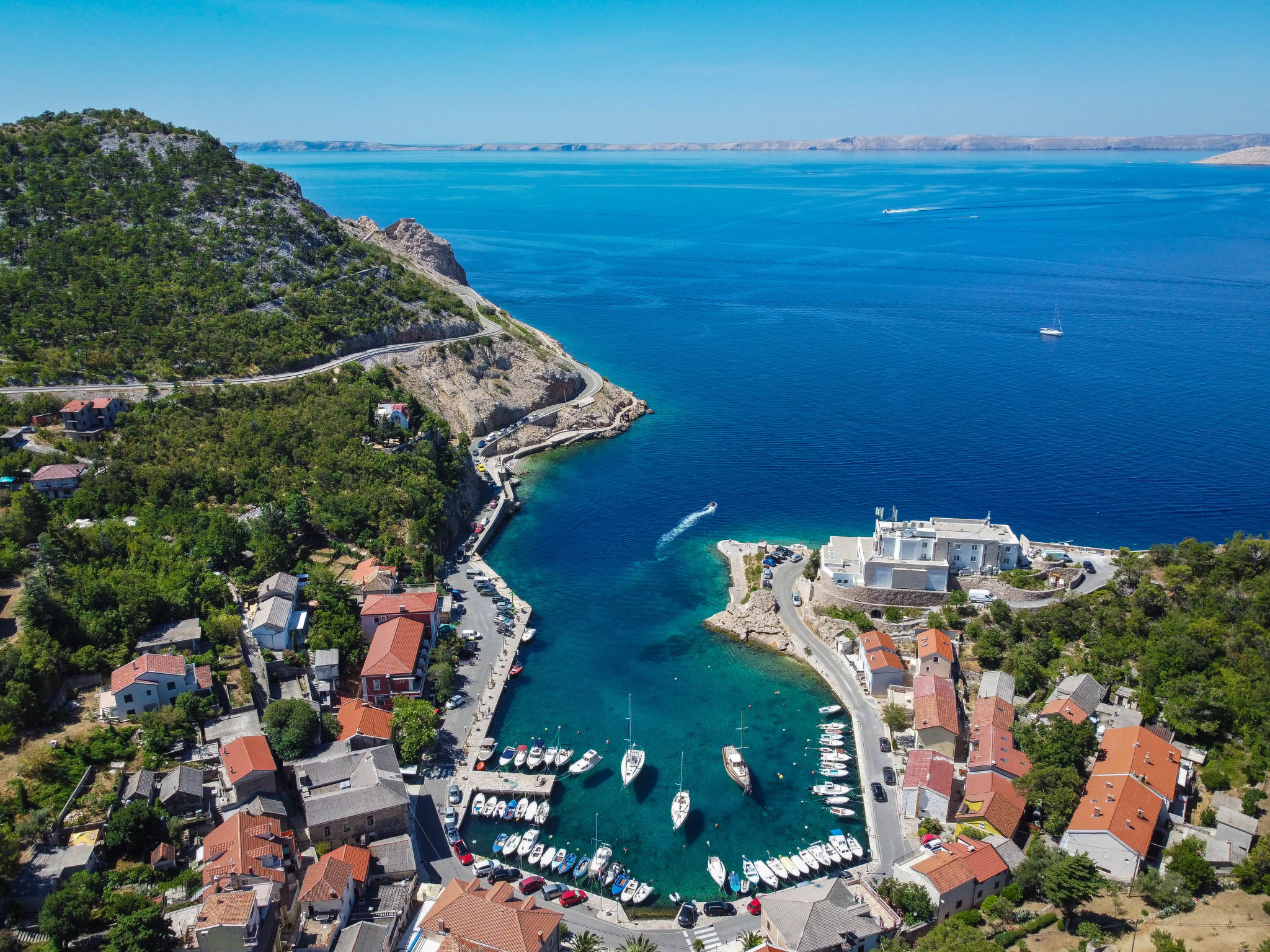 Meerblick Ferienvilla Haus Lucija mit Pool - Omgeving