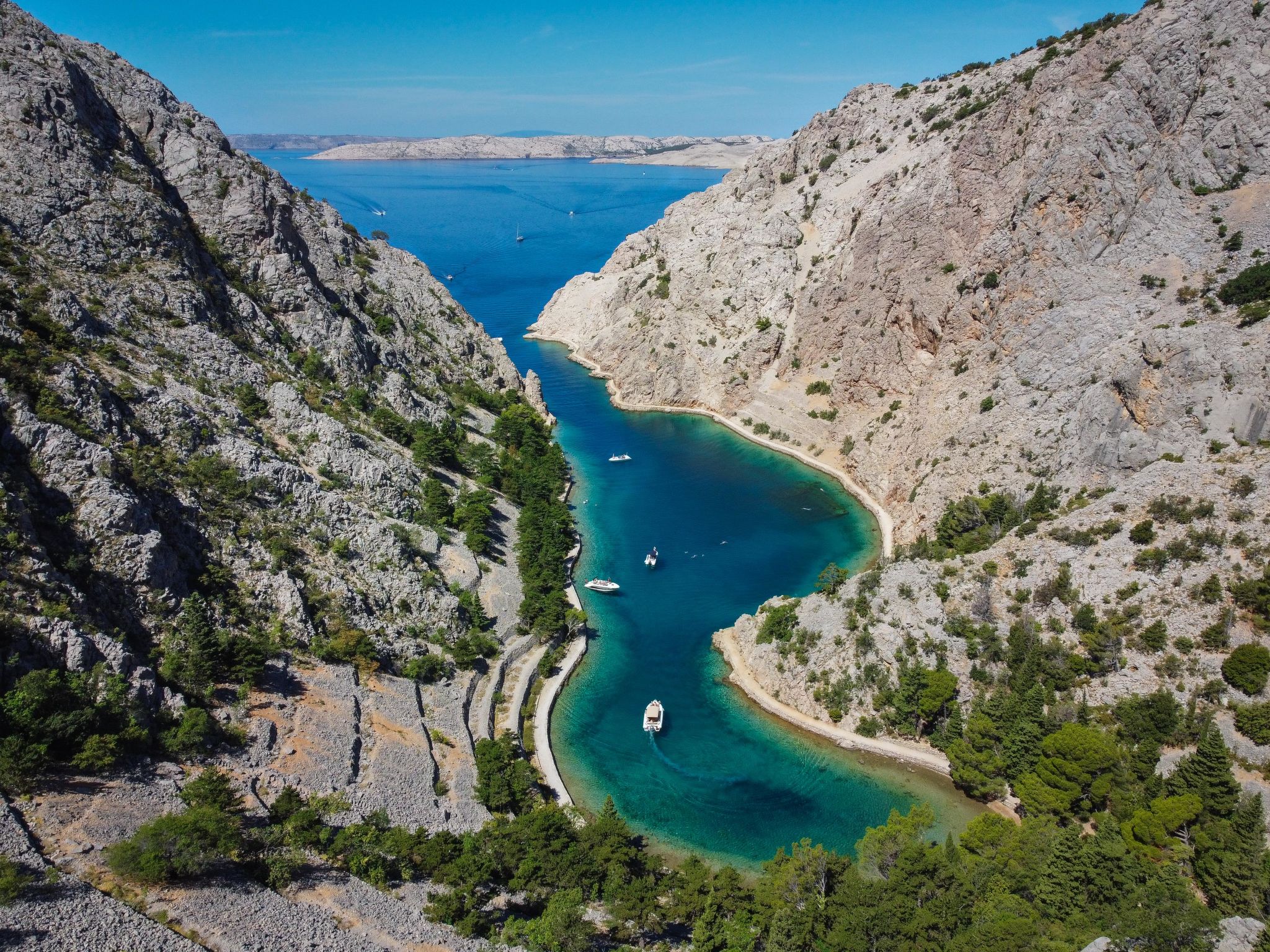 Meerblick Ferienvilla Haus Lucija mit Pool - Omgeving