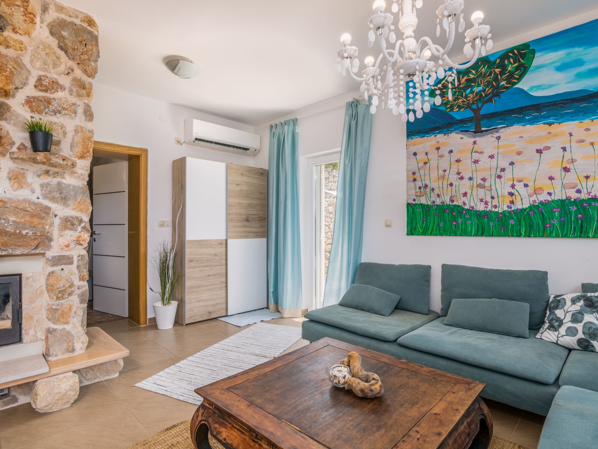 Exklusive und stilvolle Meerblick-Inselvilla-Drinnen