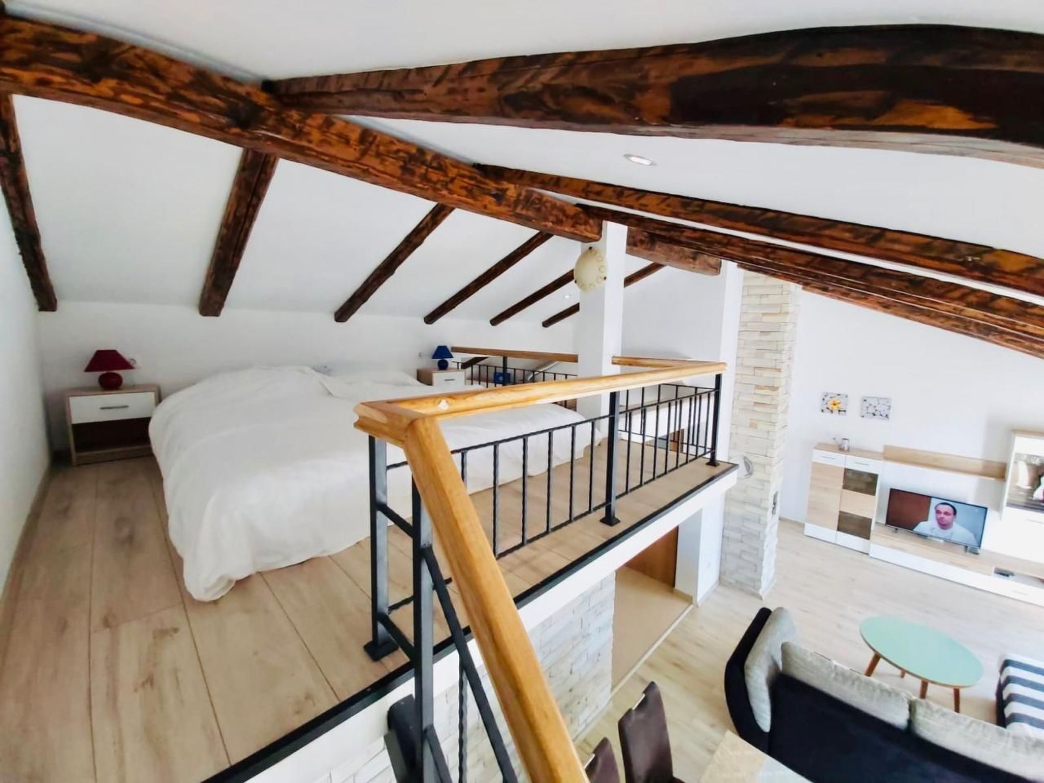 Apartment Karlo auf zwei Wohnebenen, mit Meerblick-Binnen