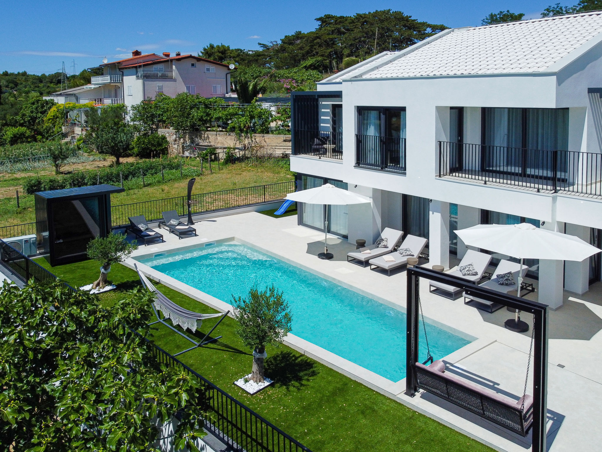 Villa Loparia – Vue aérienne, photo 58 sur 102