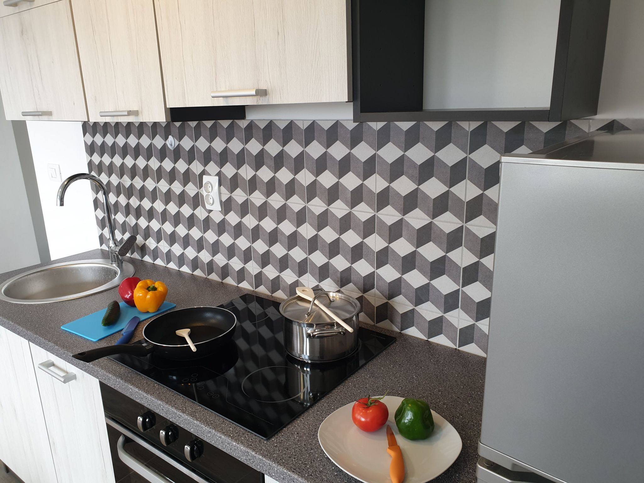 Wohnung in Cesarica mit Privater Terrasse-Drinnen