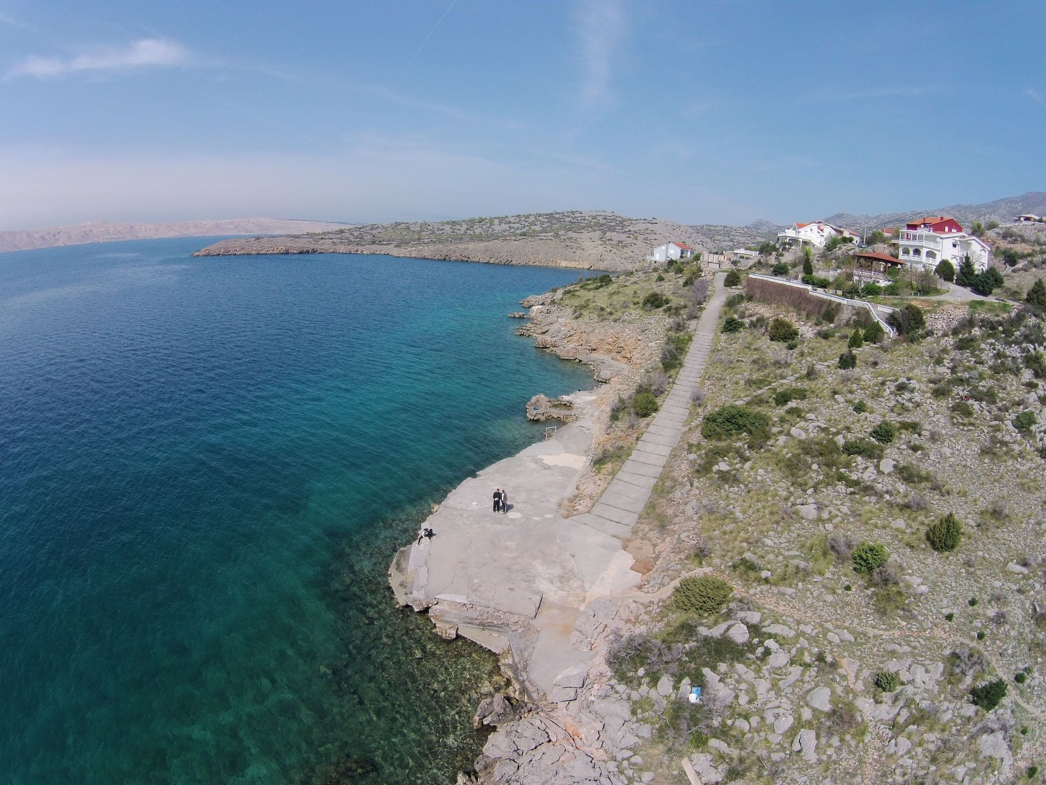 Studio mit Terrasse für zwei Personen-Draußen