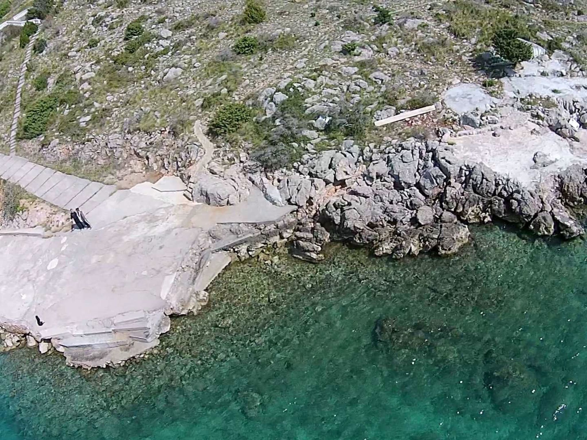 Studio mit Terrasse für zwei Personen-Draußen