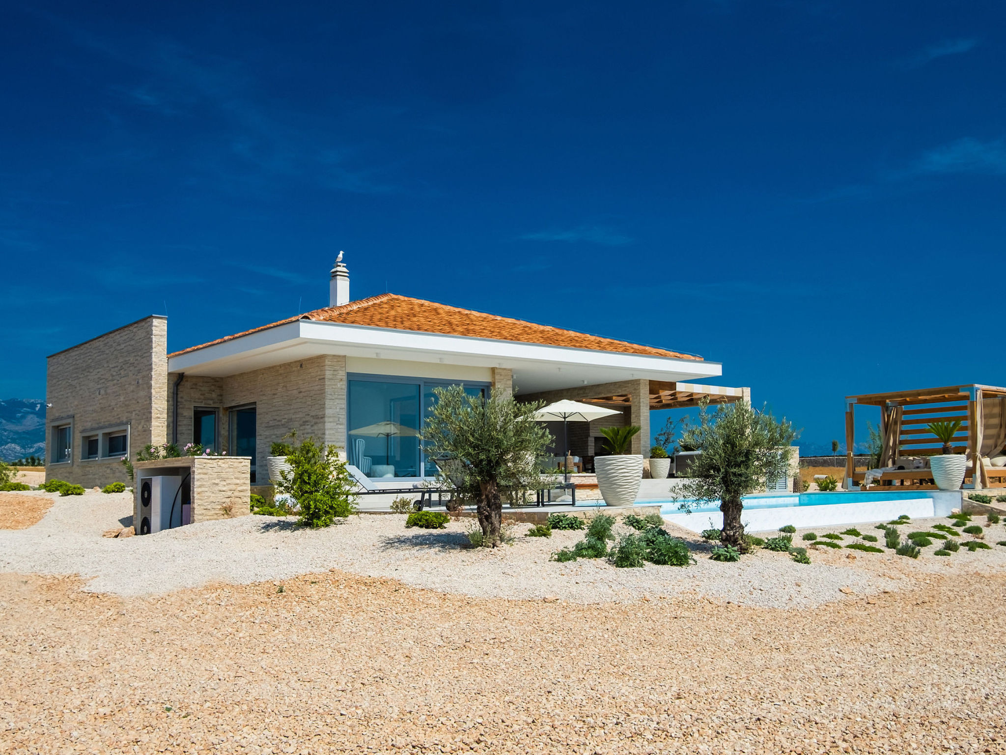 5* Luxury Seaview Villa Plant 1 with pool - Dehors