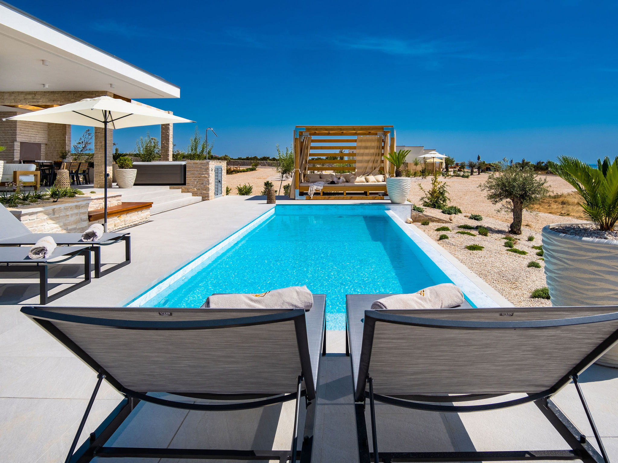 5* Luxury Seaview Villa Plant 3 with pool - Dedans