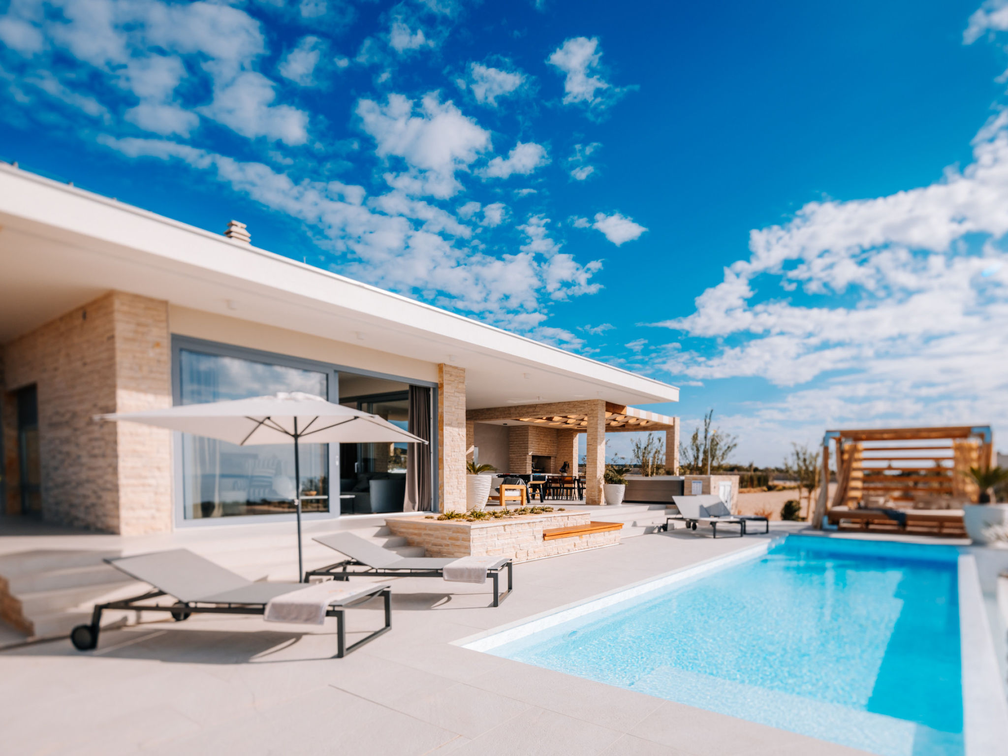 5* Luxury Seaview Villa Plant 3 with pool - Dehors