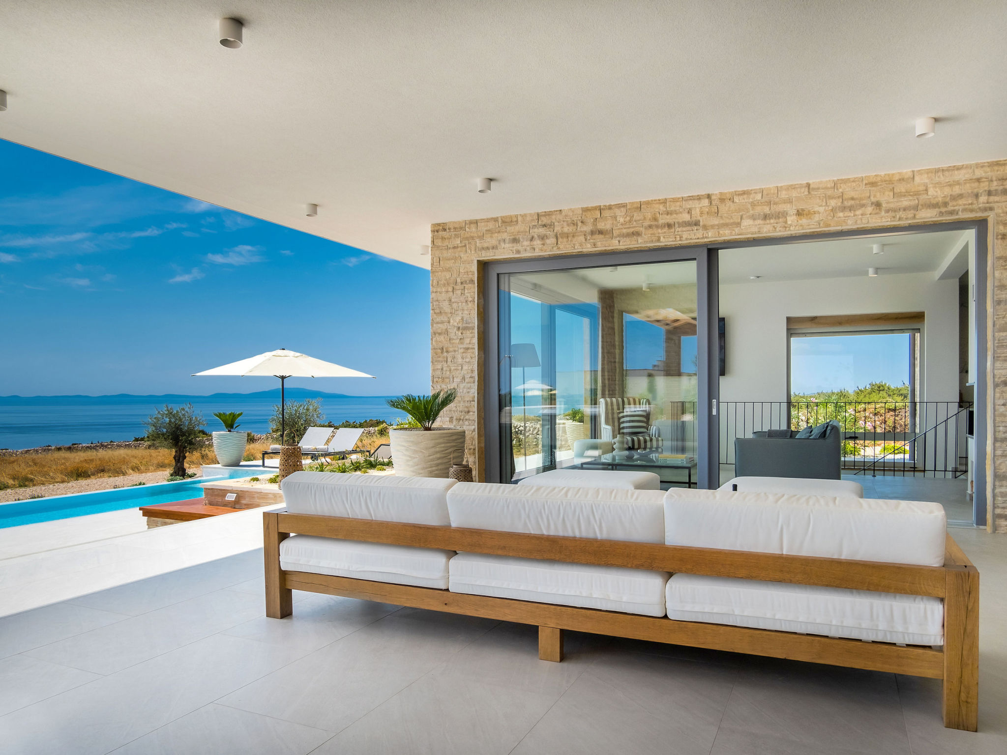 5* Luxury Seaview Villa Plant 3 with pool - Dehors