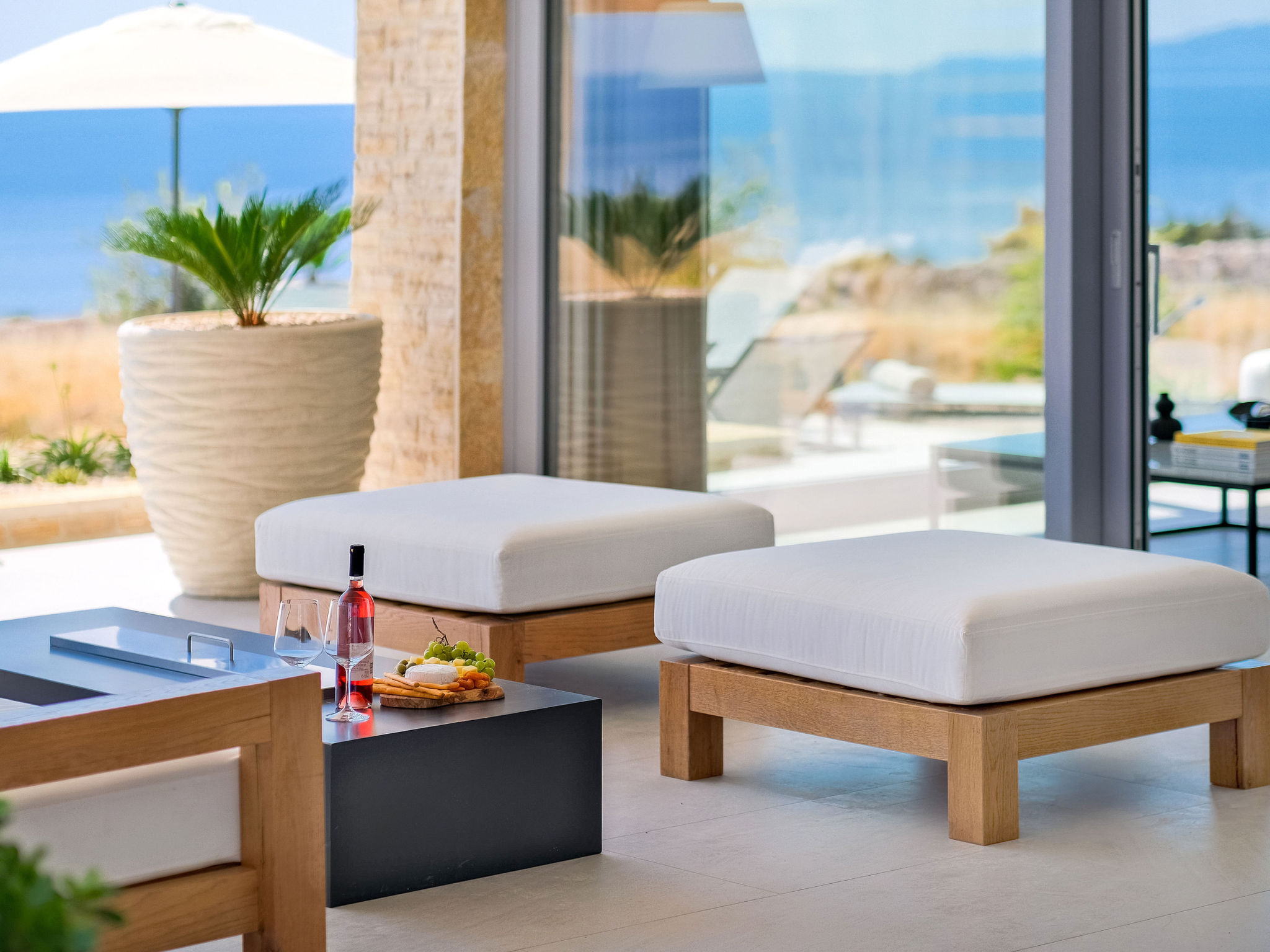 5* Luxury Seaview Villa Plant 3 with pool - Dehors