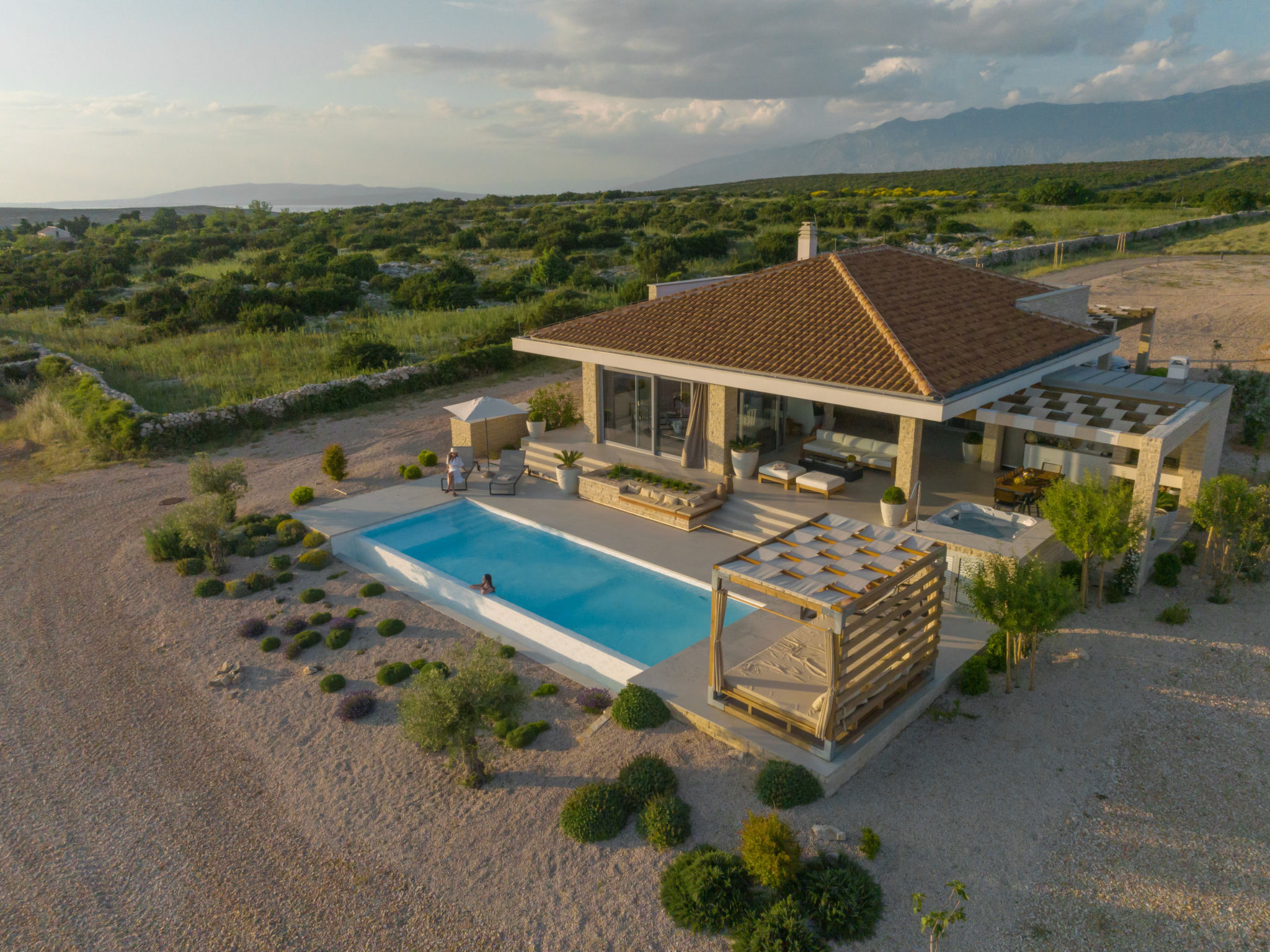 5* Luxury Seaview Villa Plant 3 with pool - Dehors