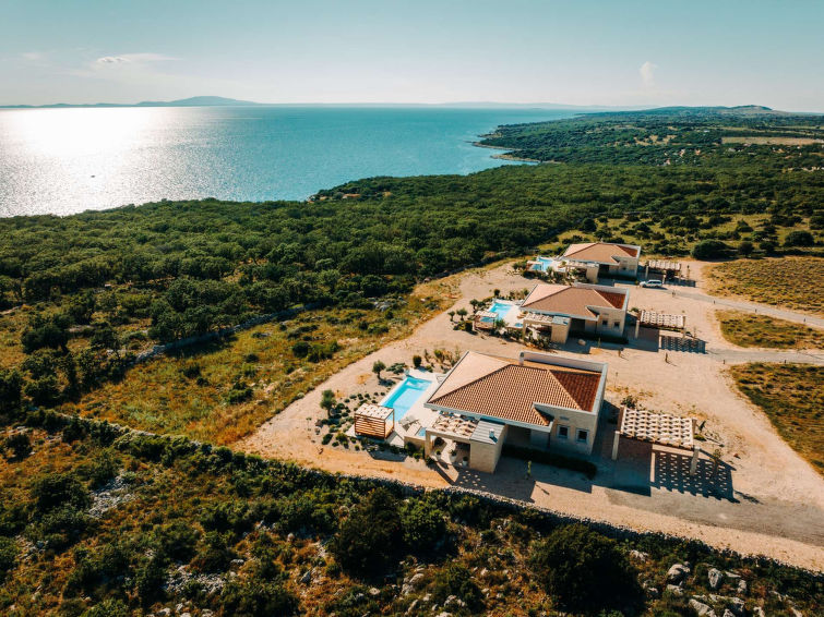 5* Luxury Seaview Villa Plant 4 with pool in Stara Novalja