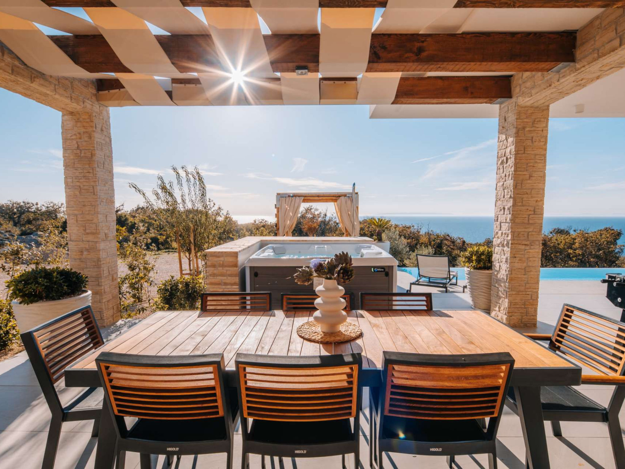 5* Luxury Seaview Villa Plant 2 with pool - Dehors