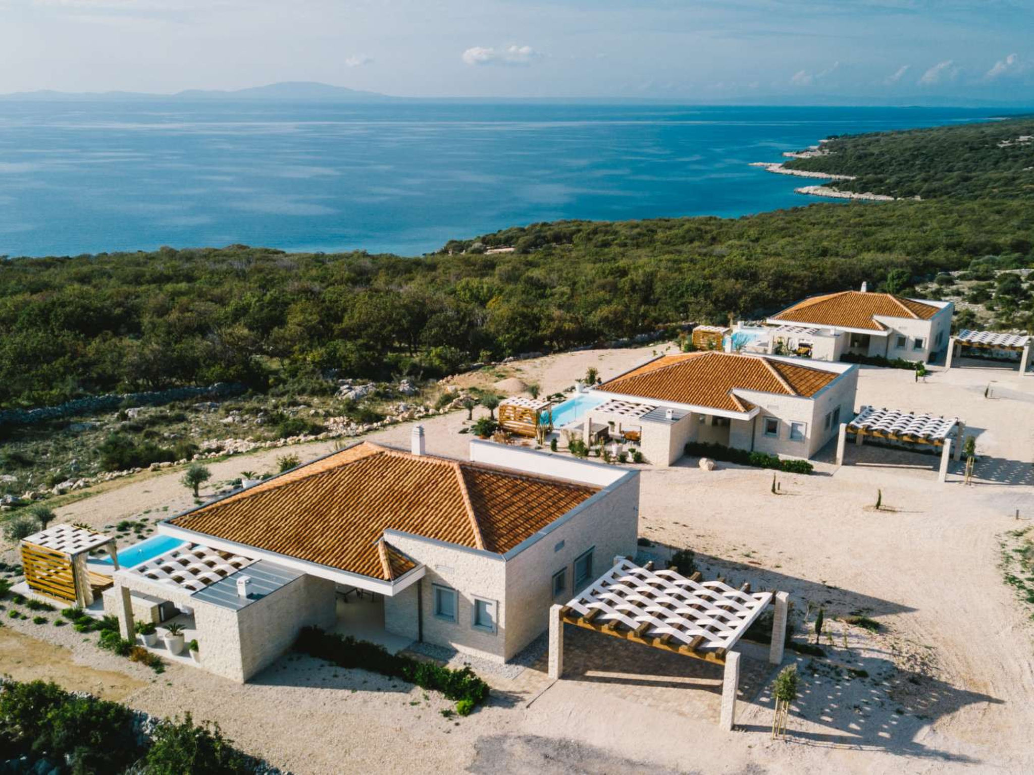 5* Luxury Seaview Villa Plant 5 with pool - Dehors